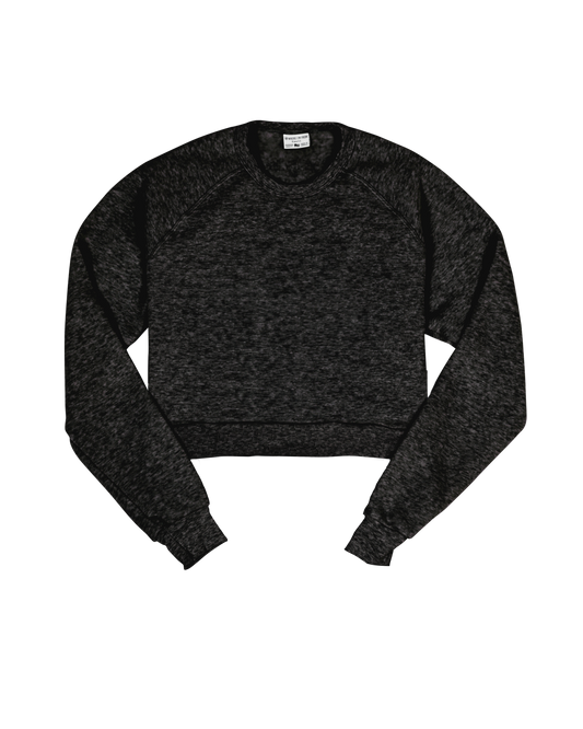 Charcoal Cropped Crew Sweatshirt