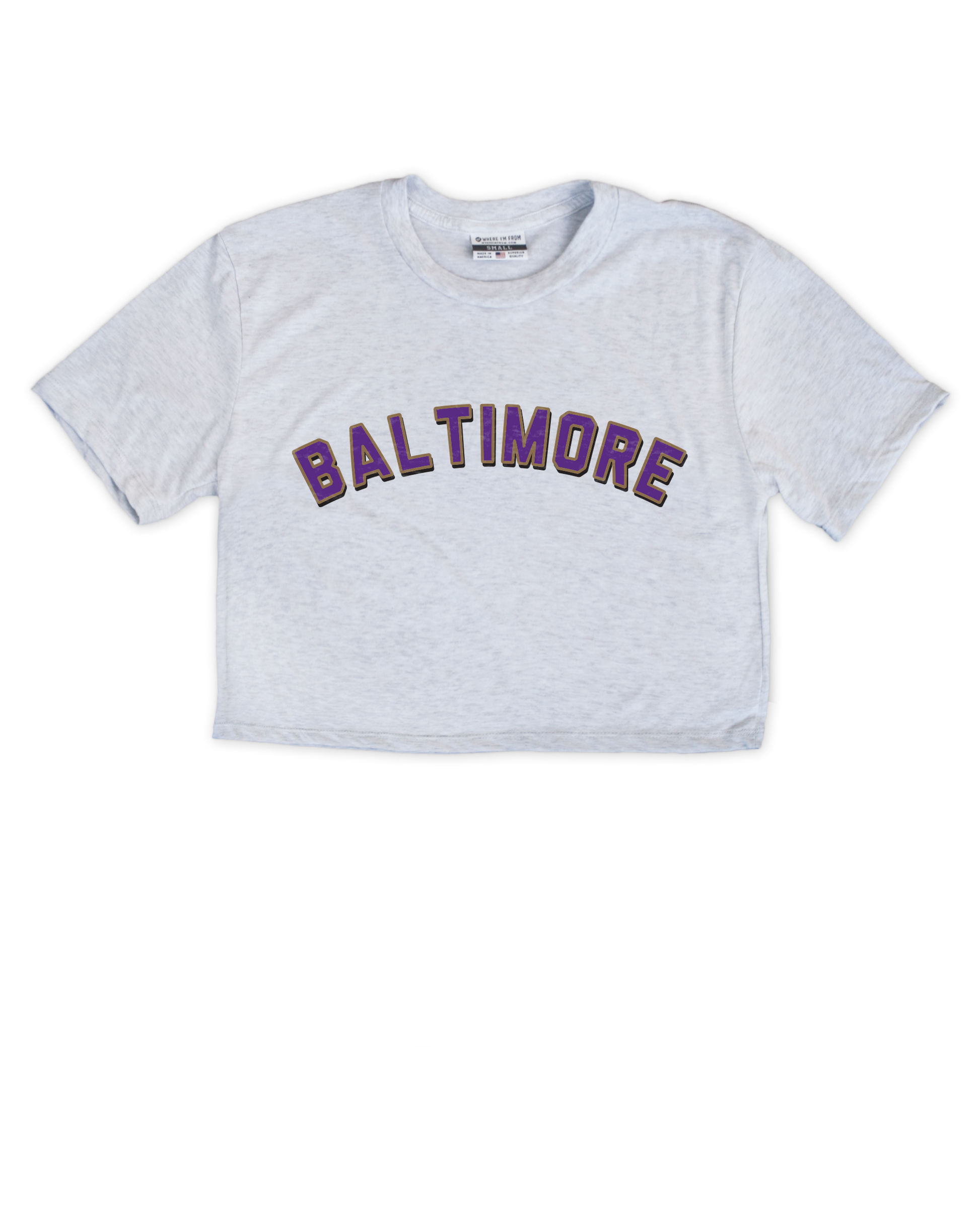 Baltimore Front/Back Jersey Cropped Tee