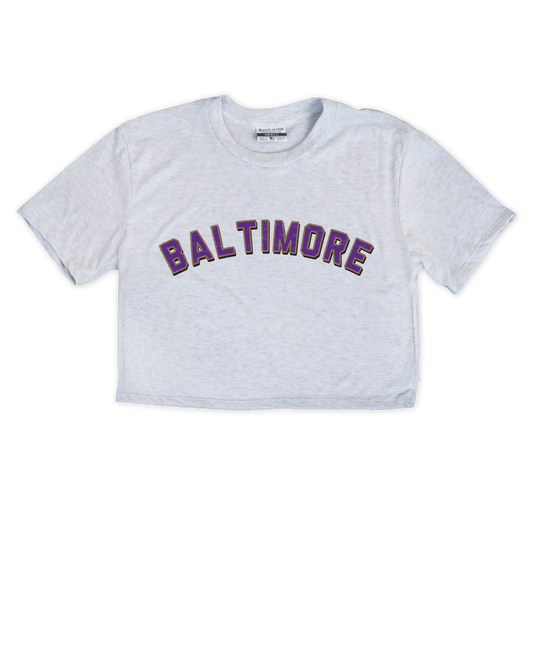Baltimore Front/Back Jersey Cropped Tee