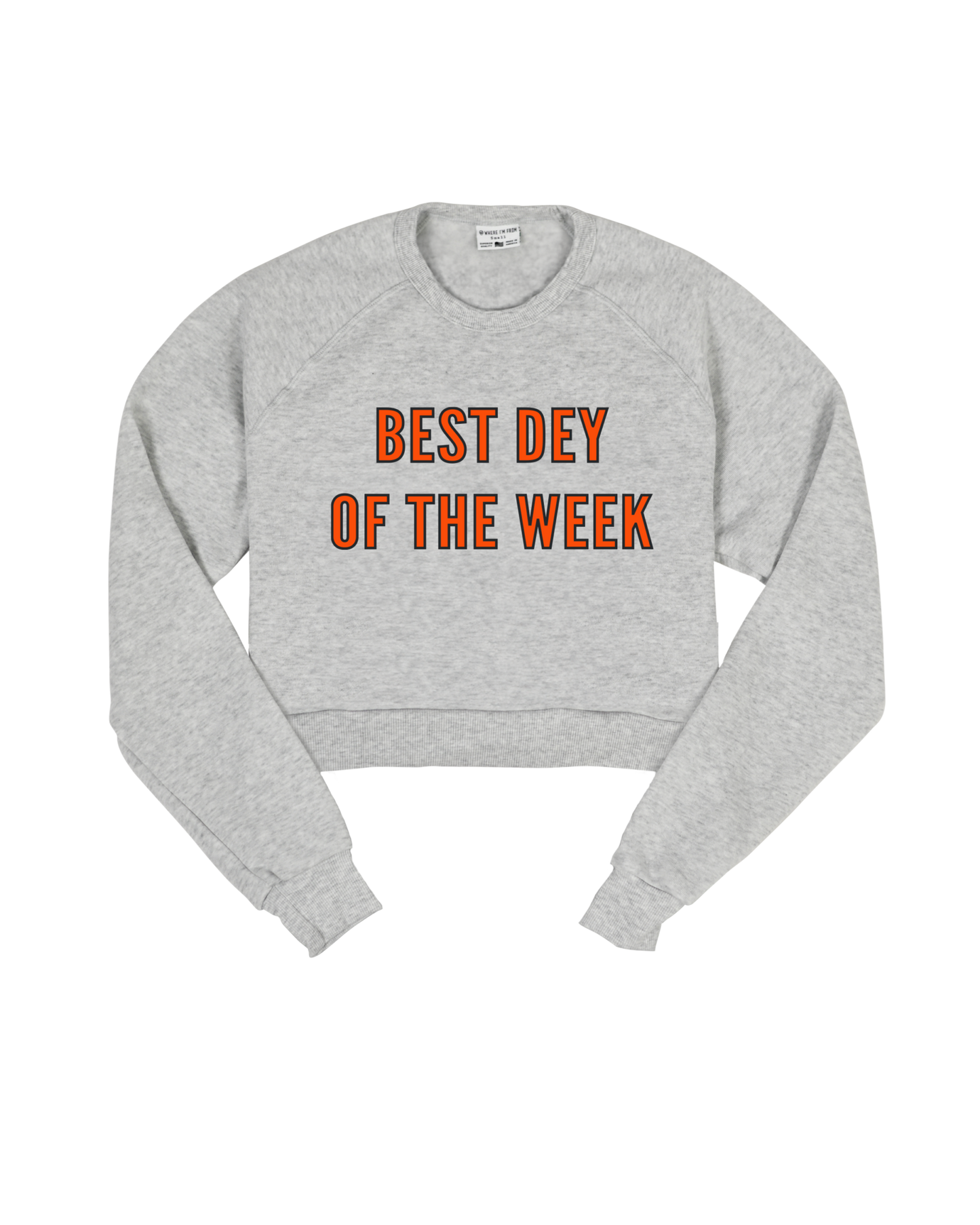 Best Dey Cropped Crew Sweatshirt