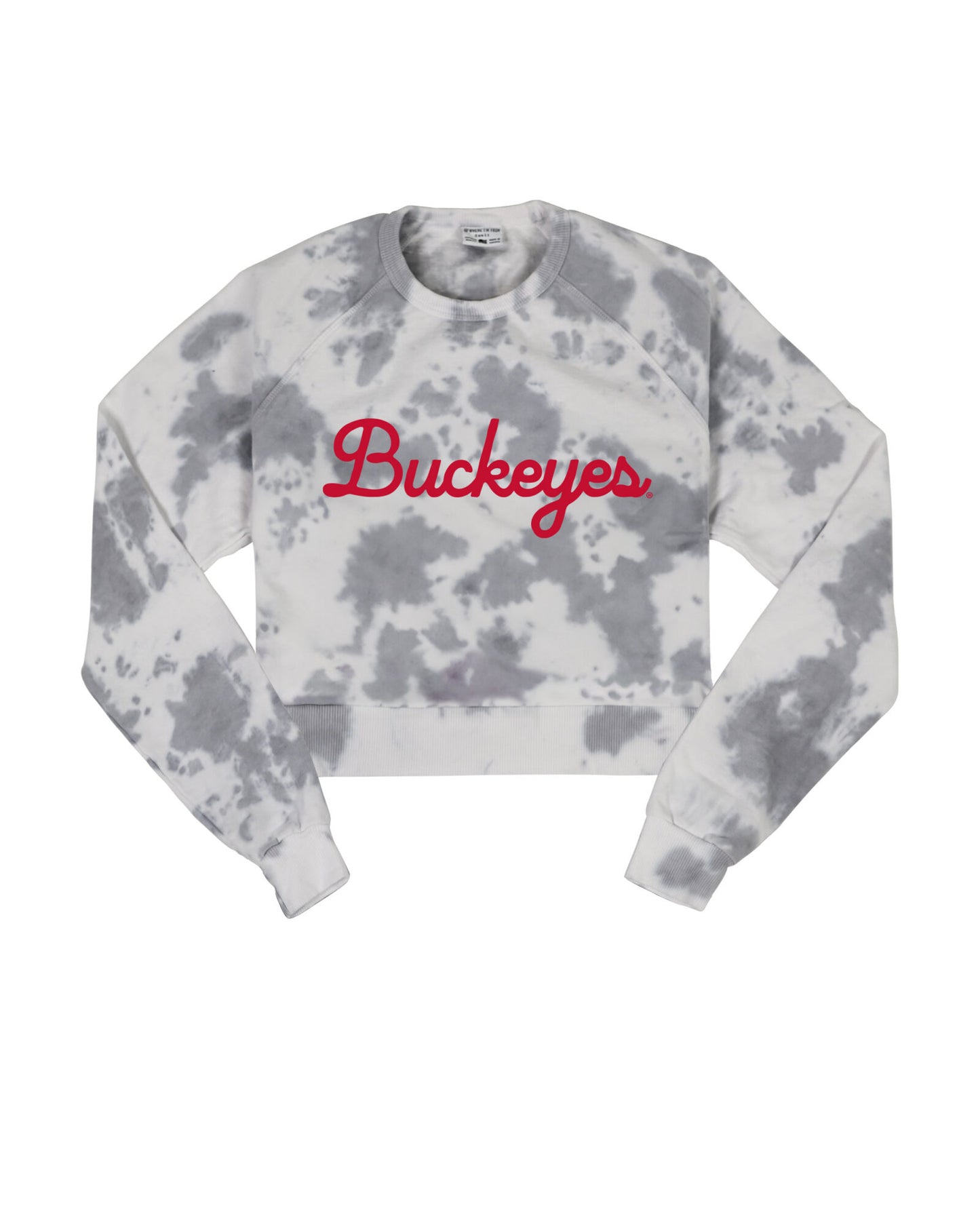 Buckeyes Script Cropped Crew Sweatshirt
