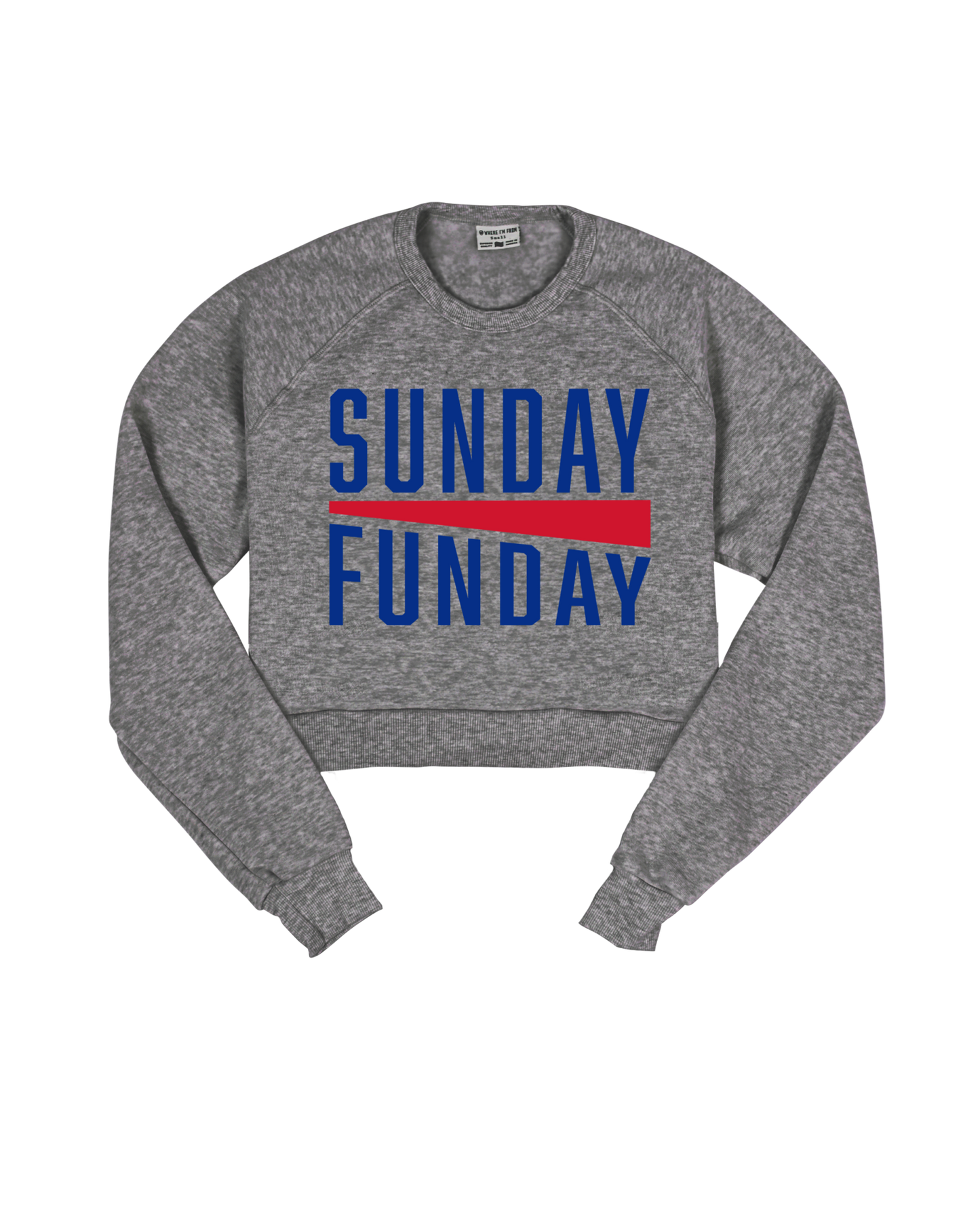 BUF Sunday Funday Cropped Crew Sweatshirt