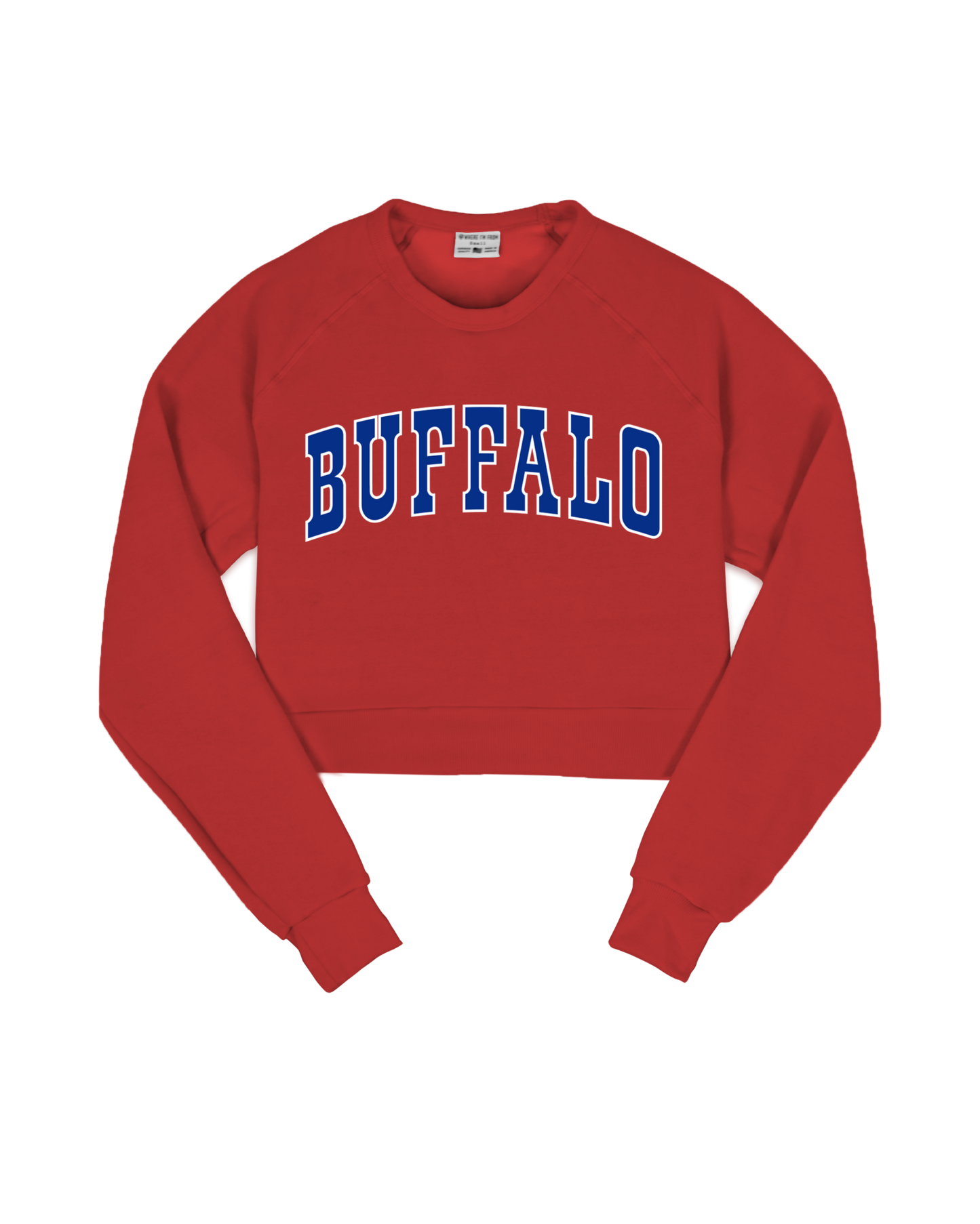 Buffalo Jersey Cropped Crew Sweatshirt