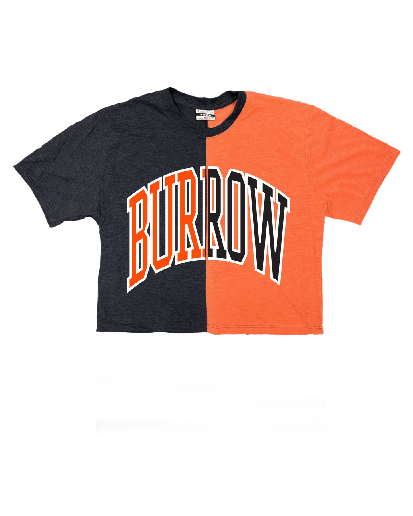 Burrow Oversized Split Cropped Tee