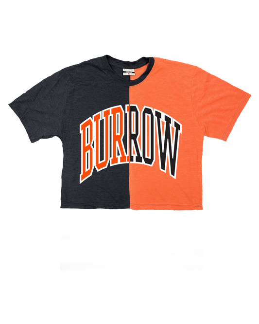 Burrow Oversized Split Cropped Tee