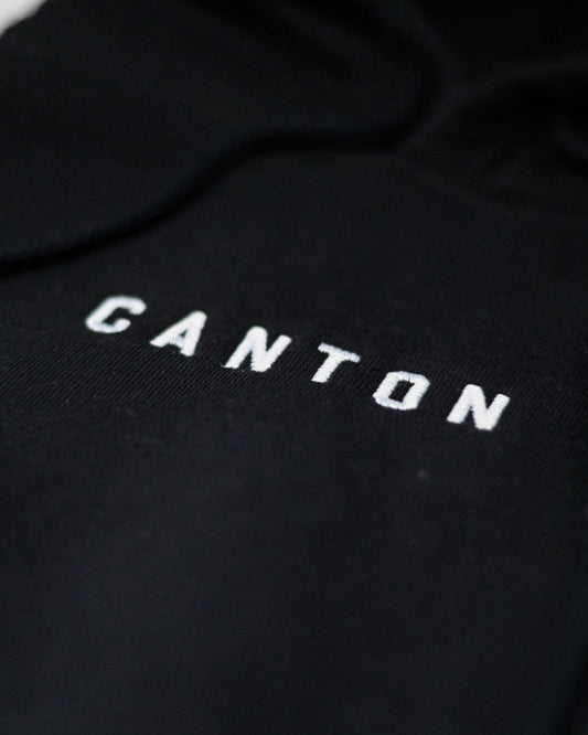 Simple Canton Embroidered Cotton Hoodie