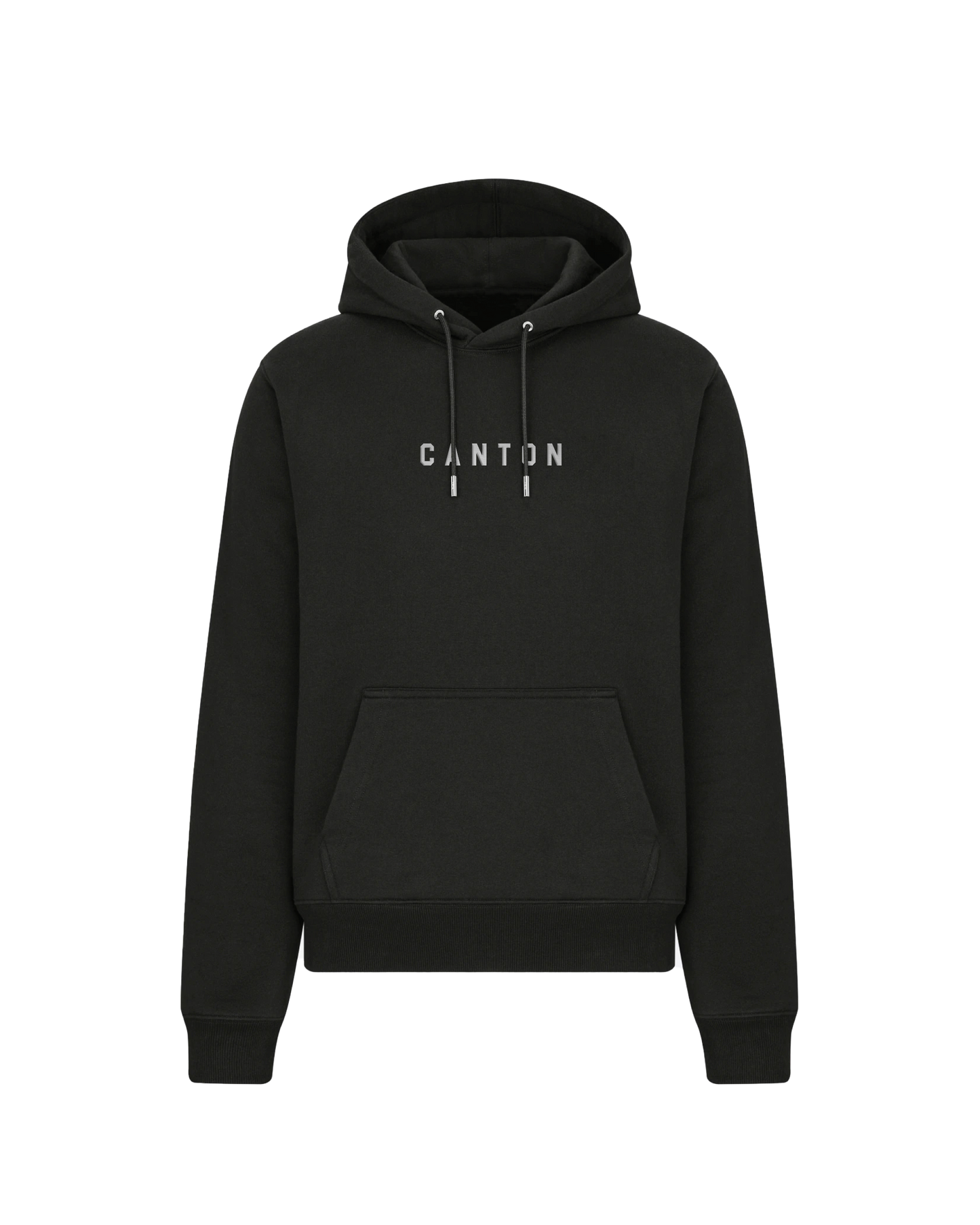 Simple Canton Embroidered Cotton Hoodie