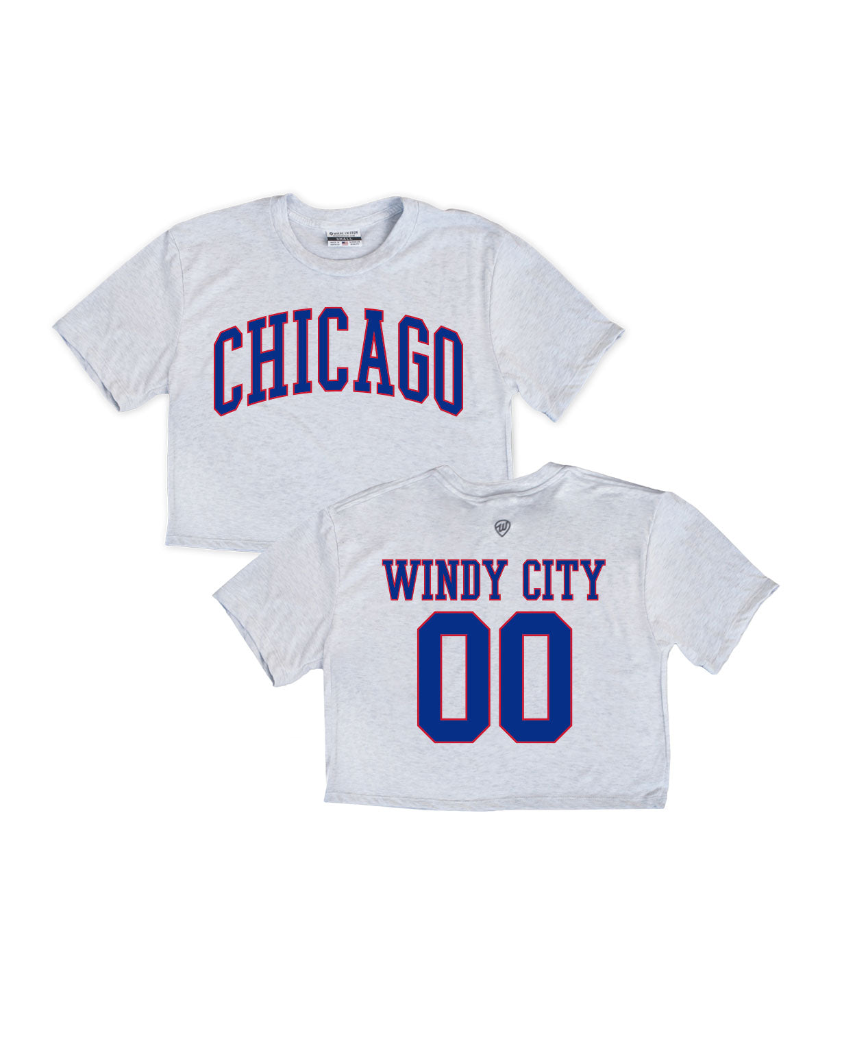 Chicago Jersey Front/Back Cropped Tee