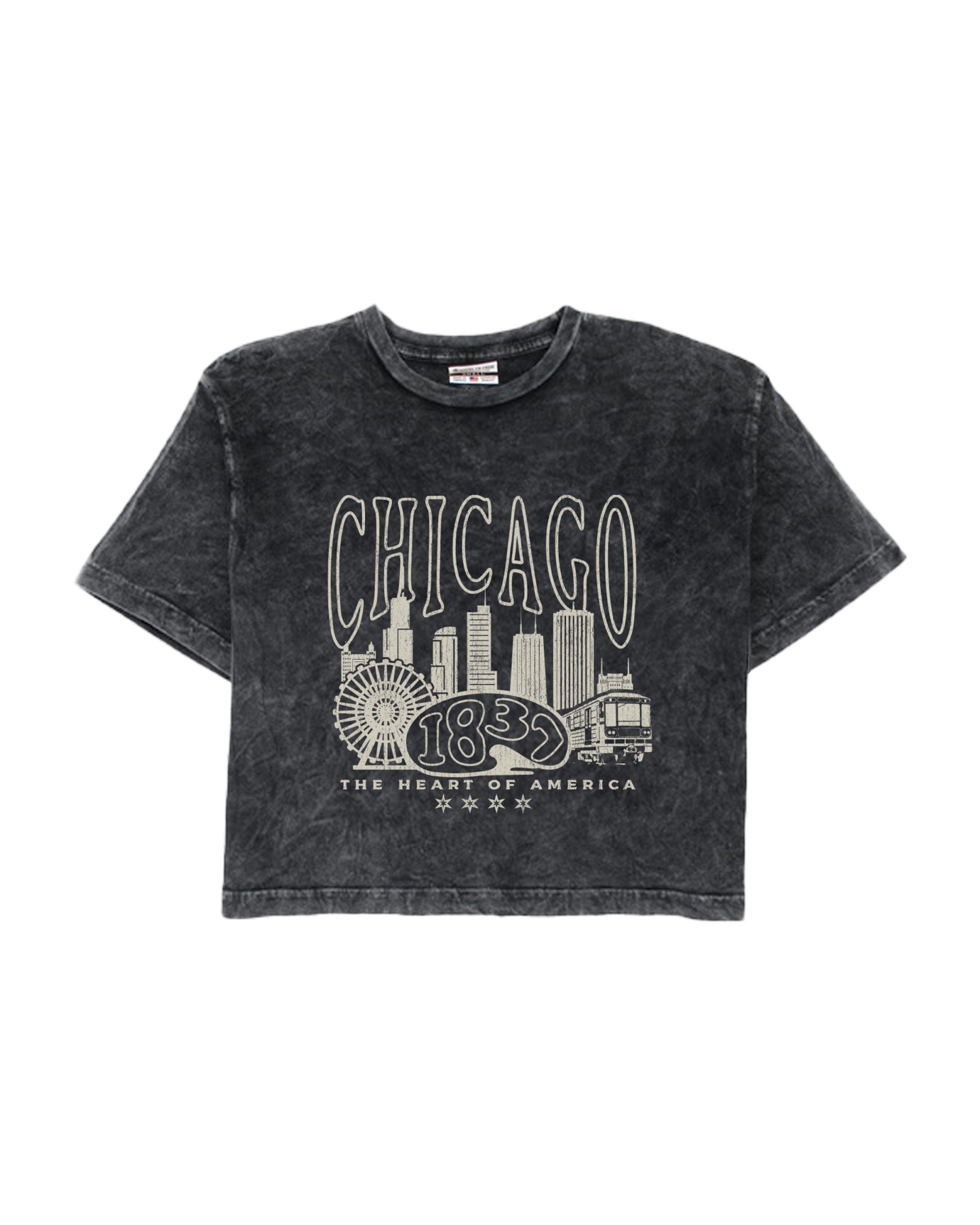 Chicago Tour Cotton Cropped Tee