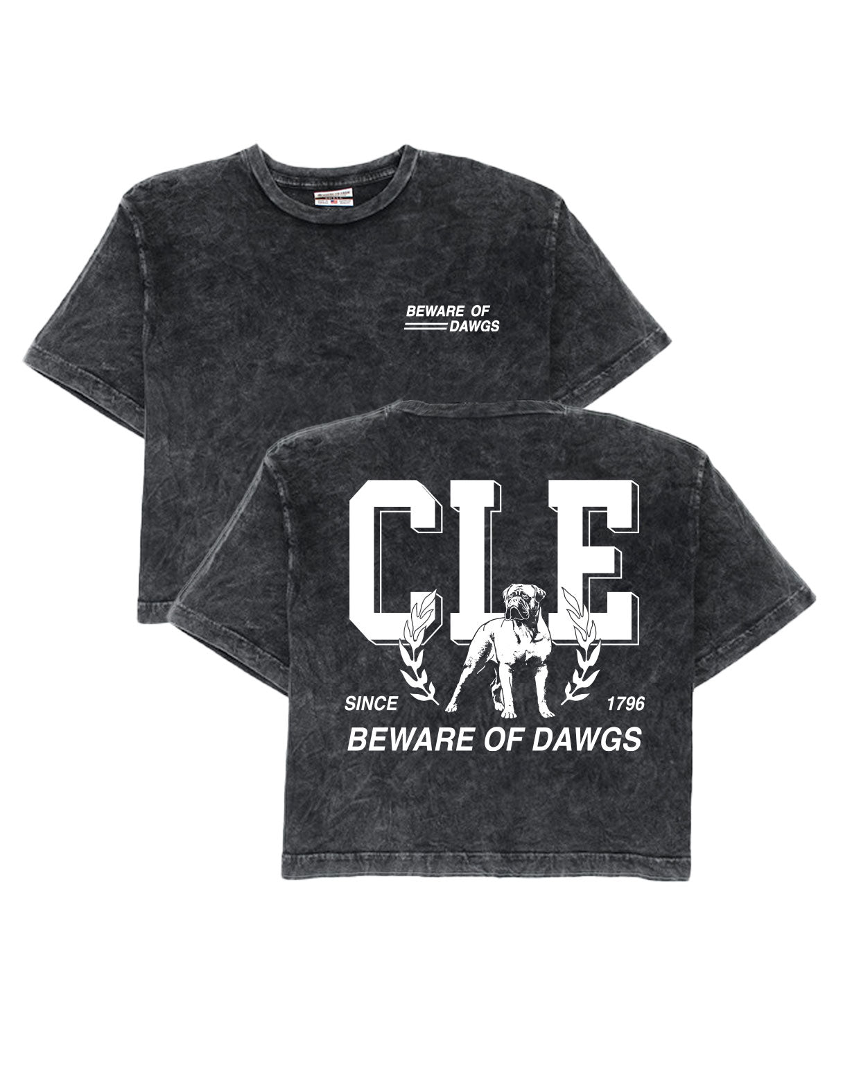 Cle Beware Of Dawgs Cropped Tee