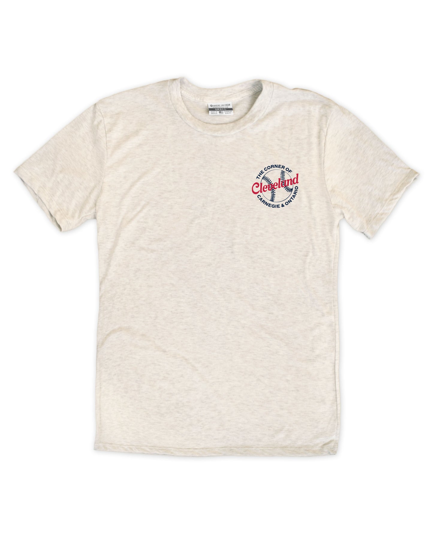 Cle Vintage Baseball Player F/B Tee
