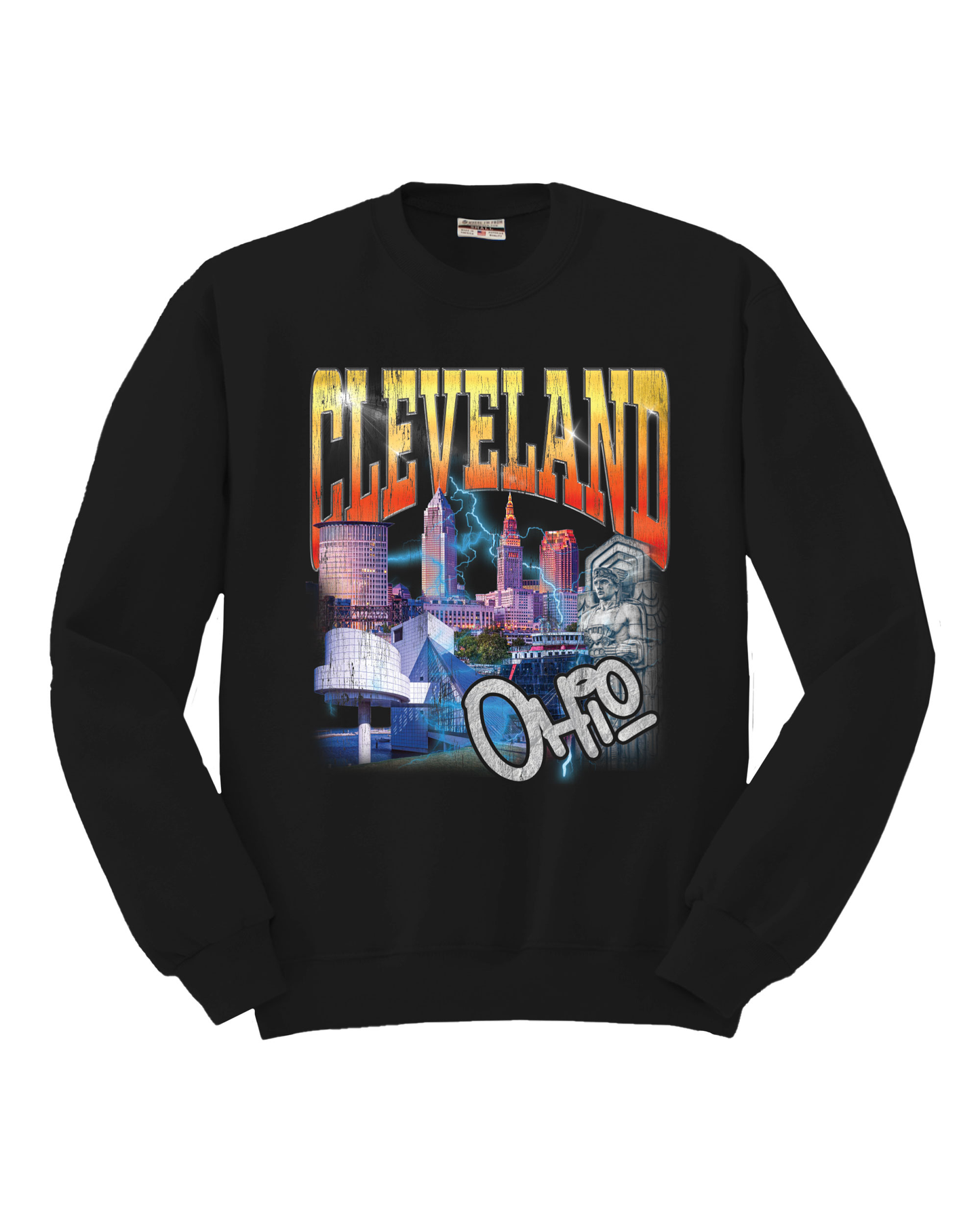 Cleveland 90s Cotton Crew Sweatshirt