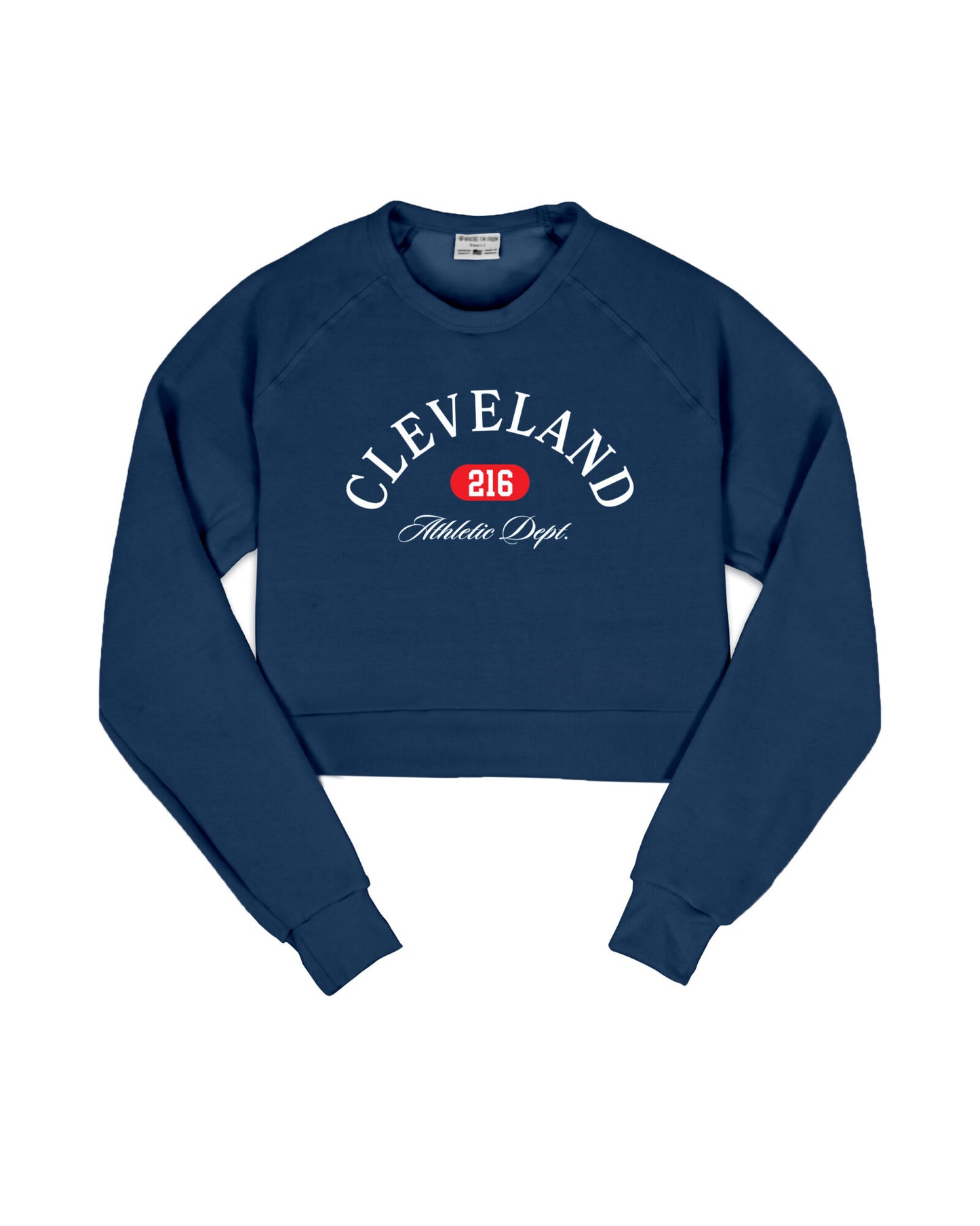 Cleveland Athletic Dept Cropped Crew Sweatshirt