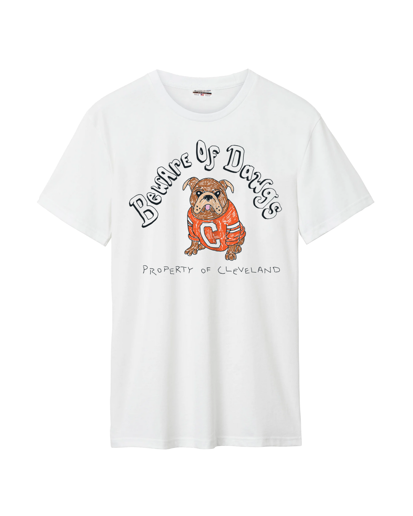 Beware of Dawgs Sketch Cotton Tee