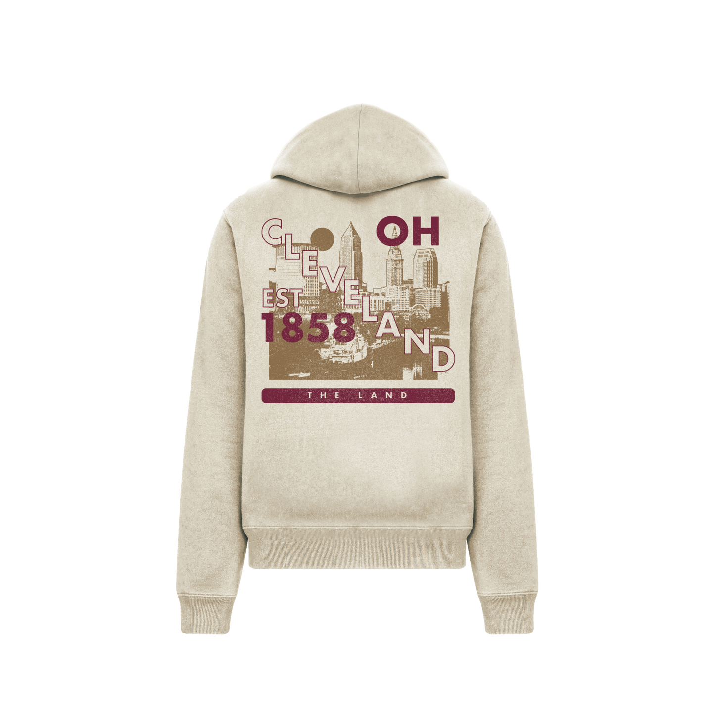 Cleveland Skyline Cotton Hoodie