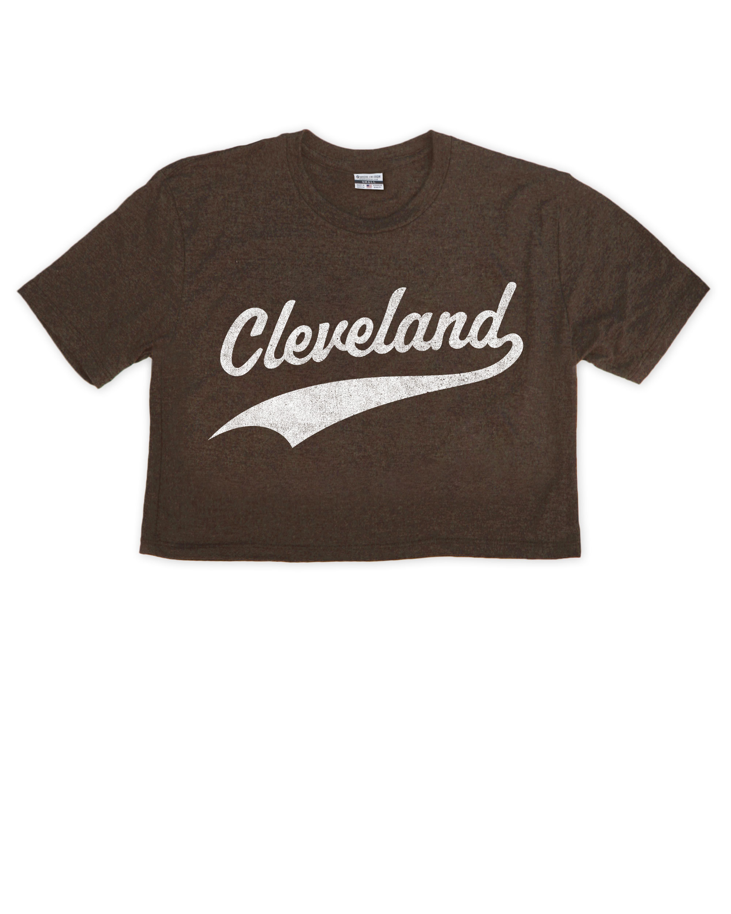 Cleveland Underline Varsity Cropped Tee
