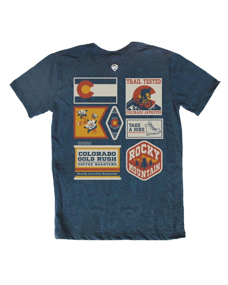 Colorado Icons Front/Back Tee