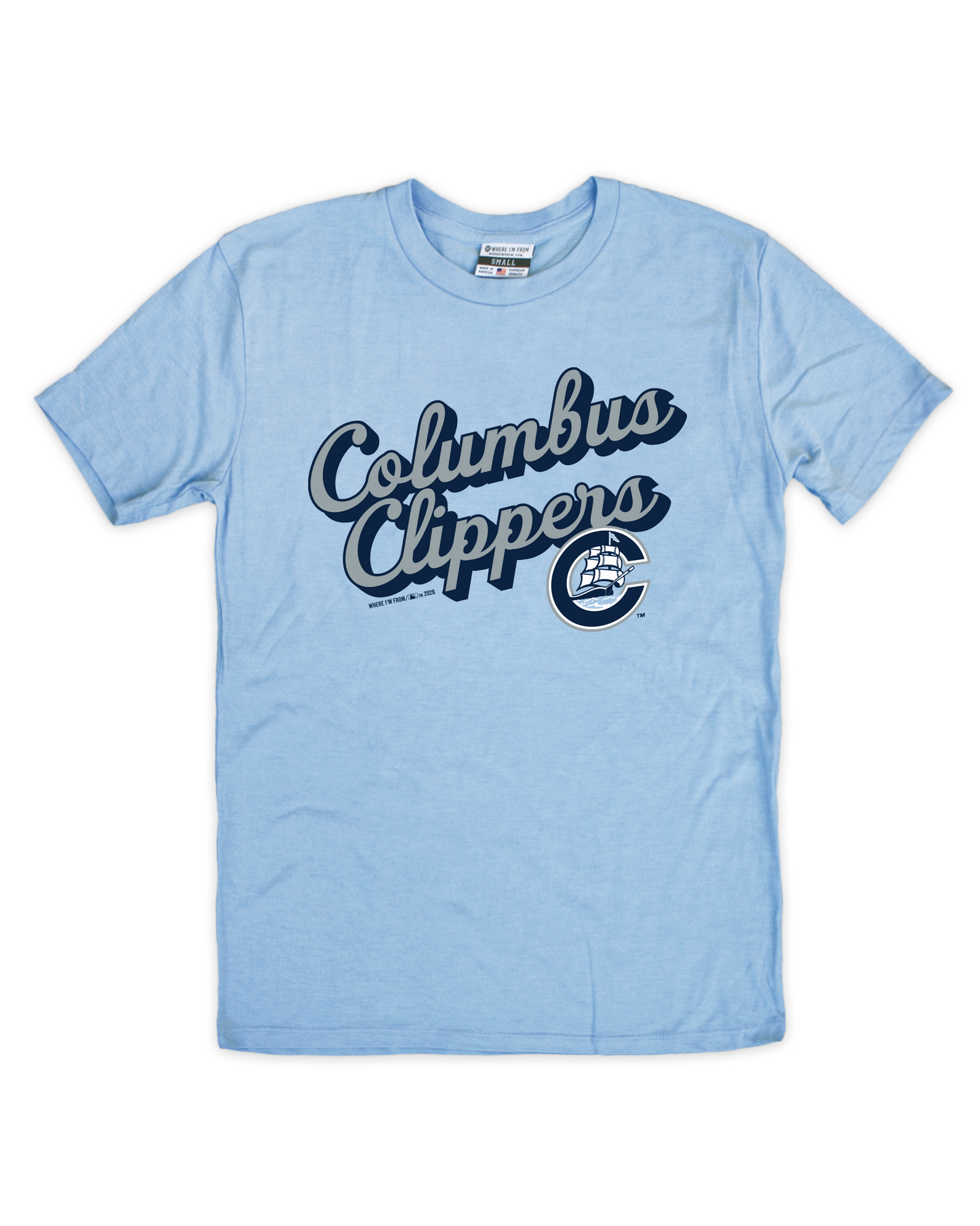 Columbus Clippers Script Logo Tee