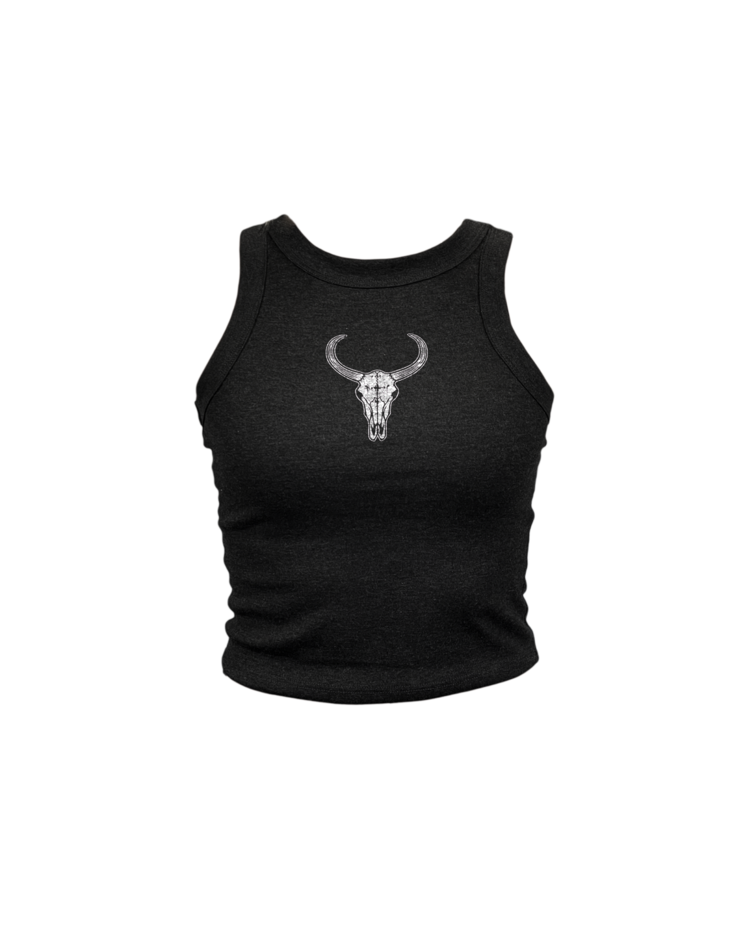 Cow Skull High Neck Tank