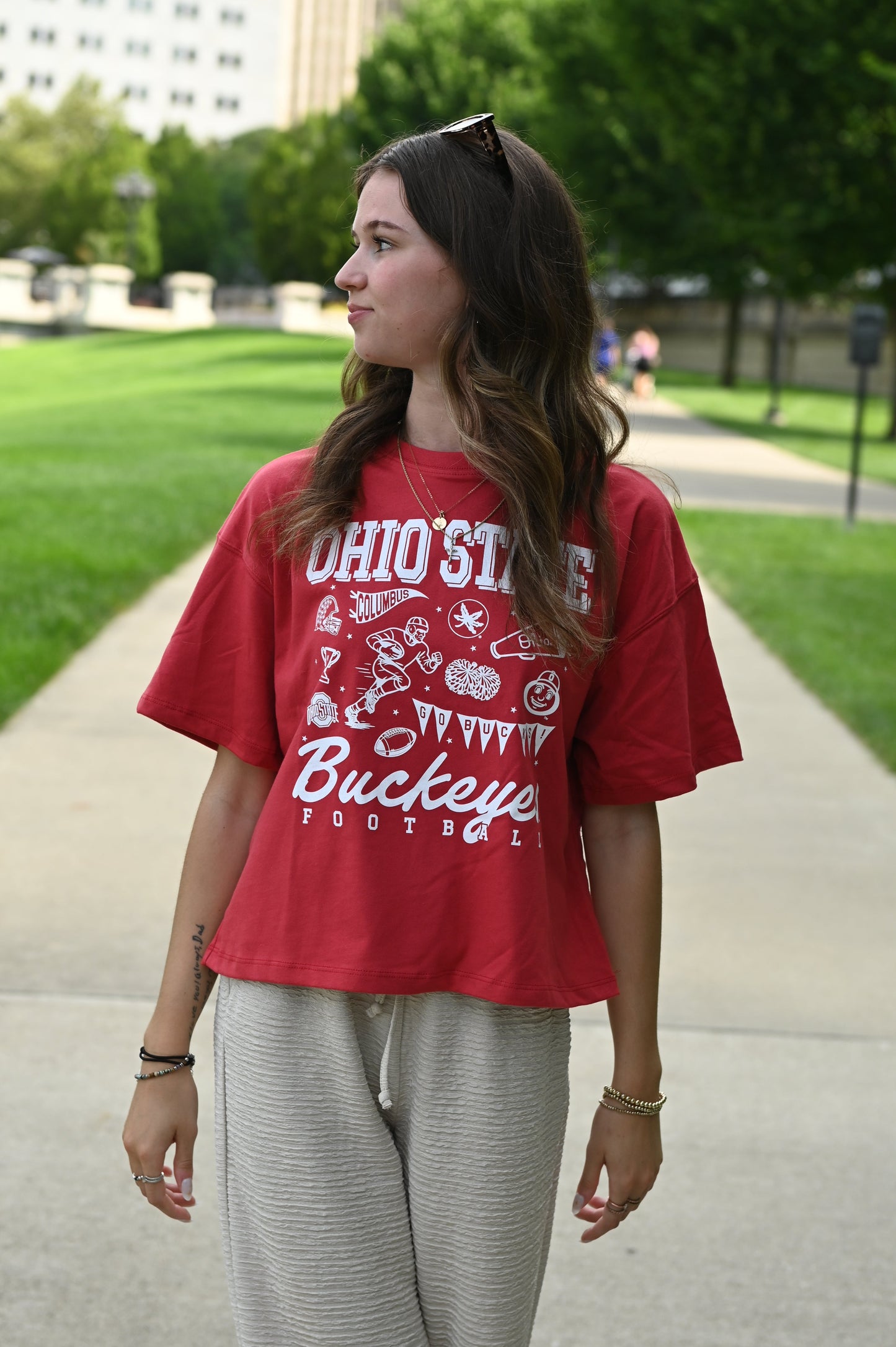 Ohio State Football Icons Easy Tee