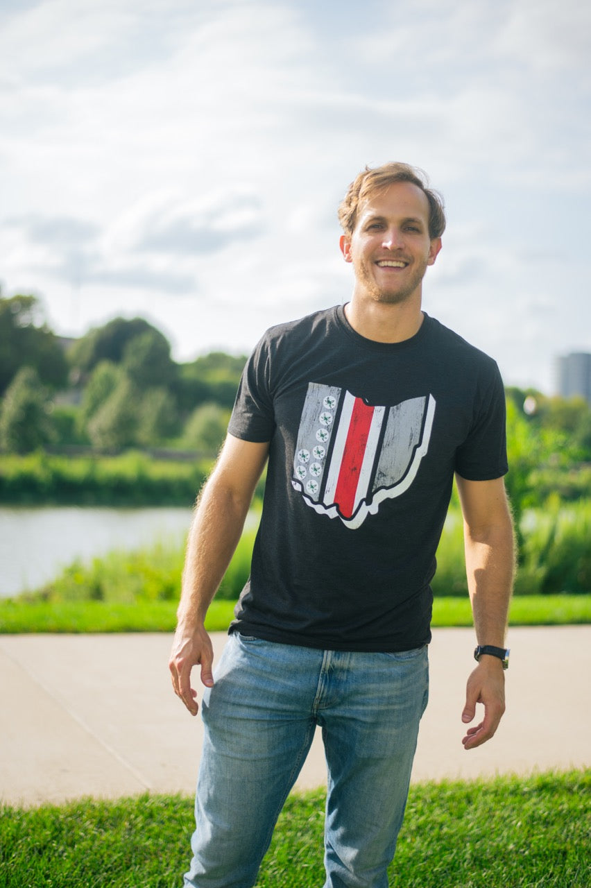 OSU State Stripe Tee