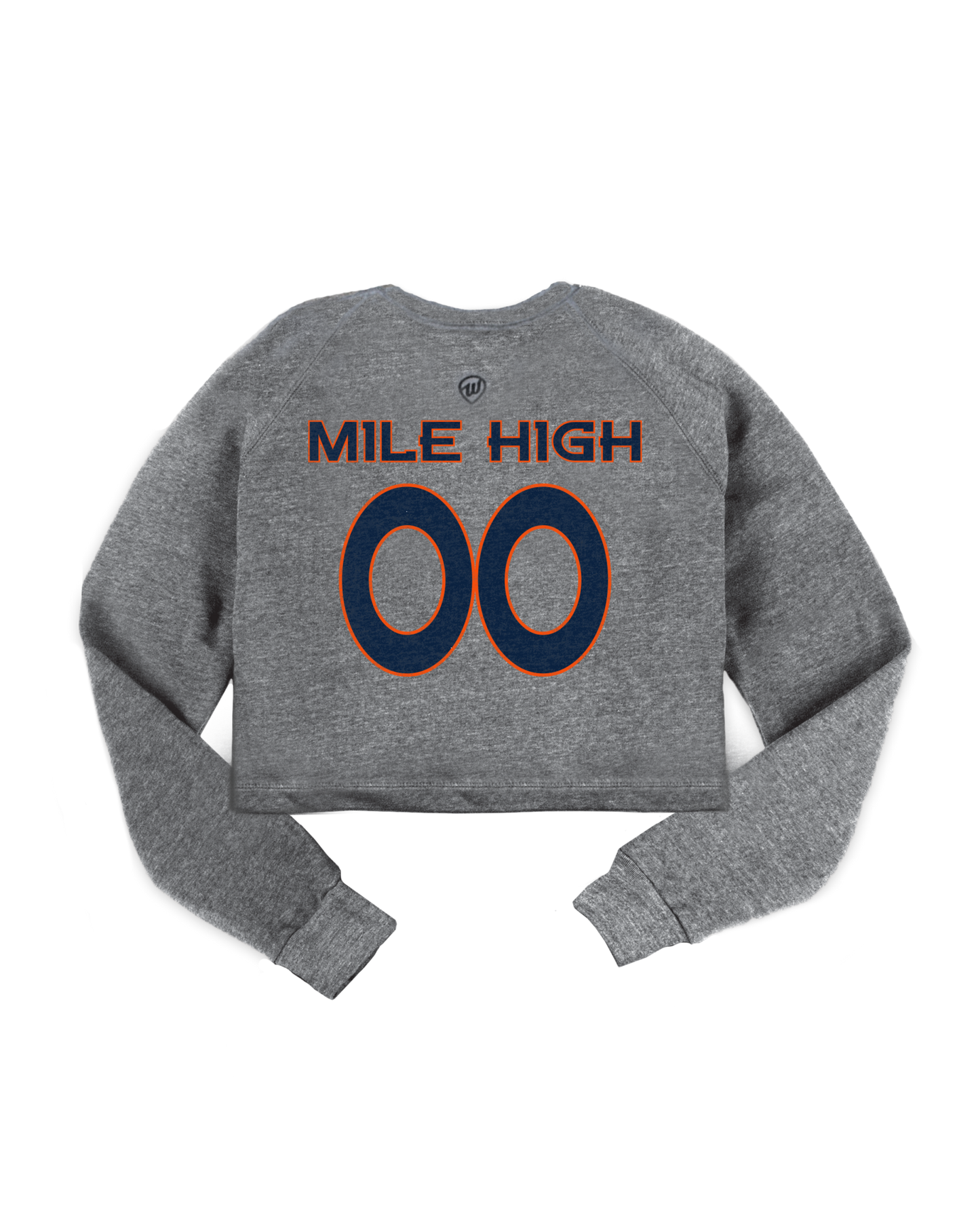 Denver Jersey Cropped Crew Sweatshirt