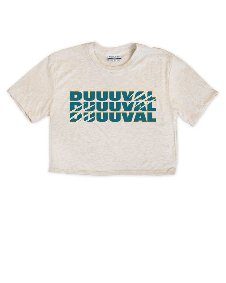 Duval Scratch Cropped Tee