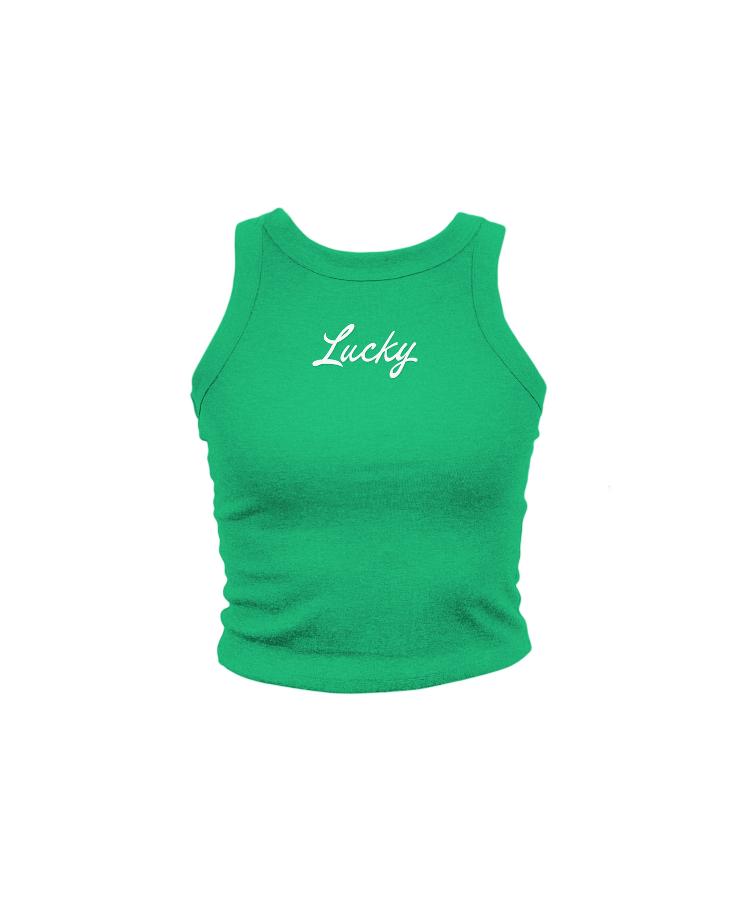 Lucky Embroidered High Neck Tank