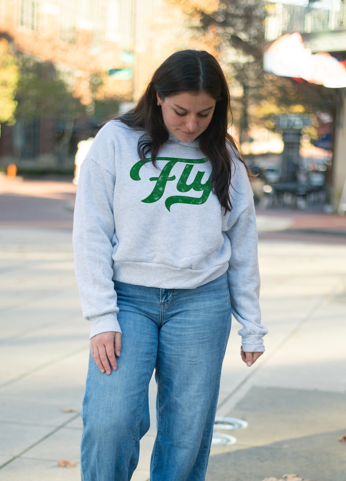 Philadelphia Fly Cropped Crew Sweatshirt