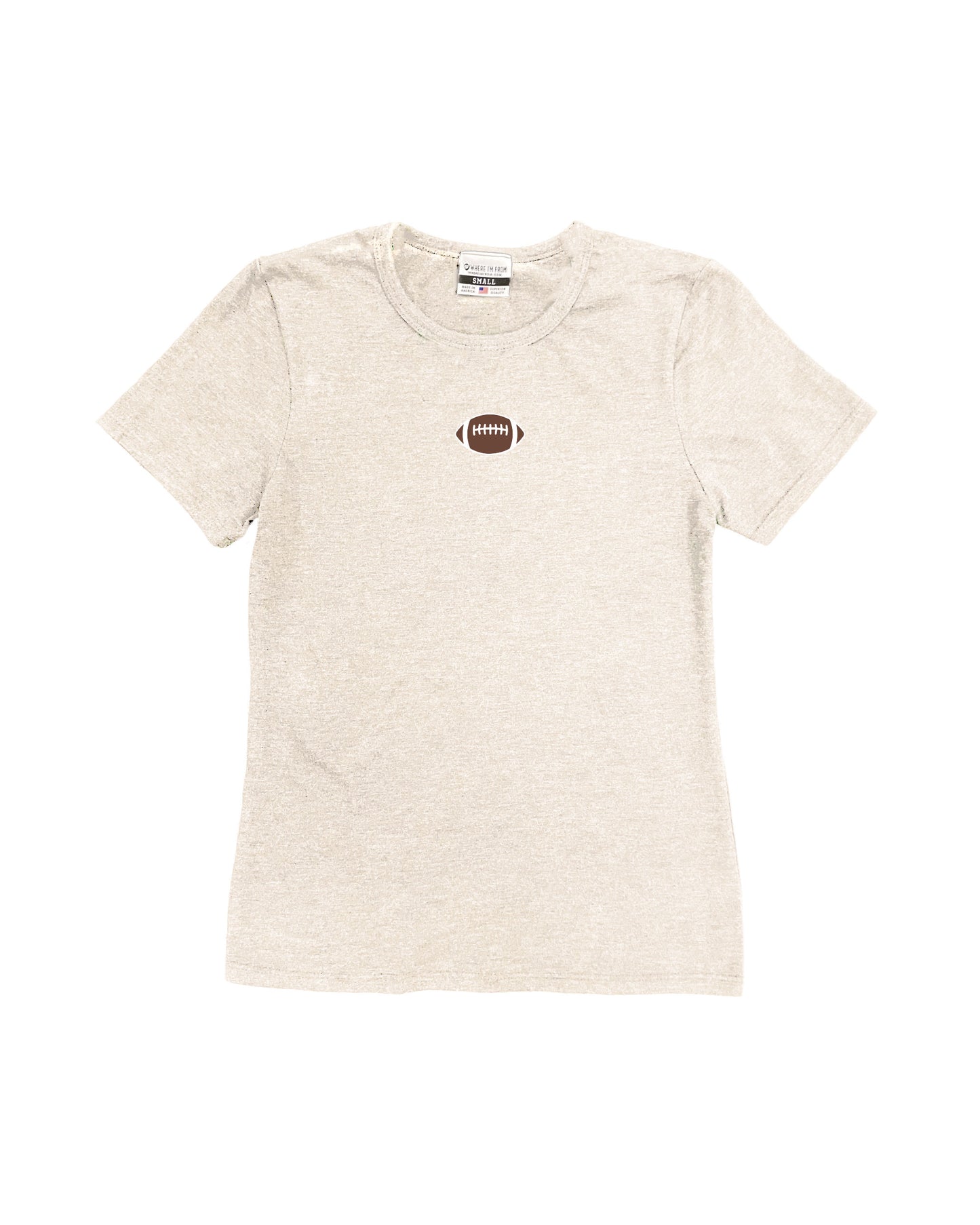 Embroidered Football Women's Tee