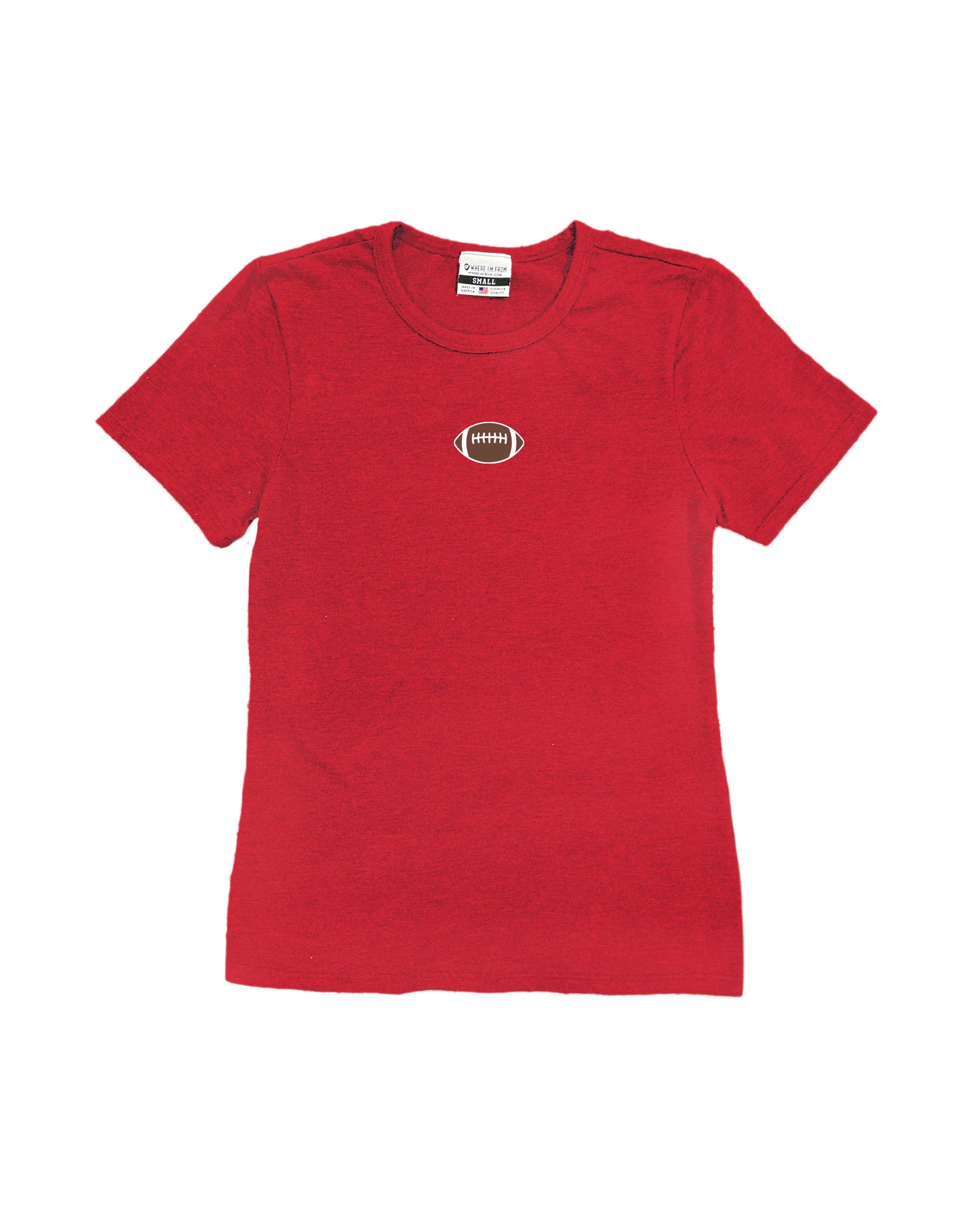 Embroidered Football Women's Tee