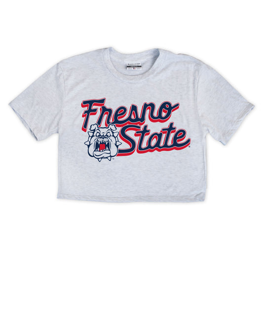 Fresno State Bulldog Cropped Tee