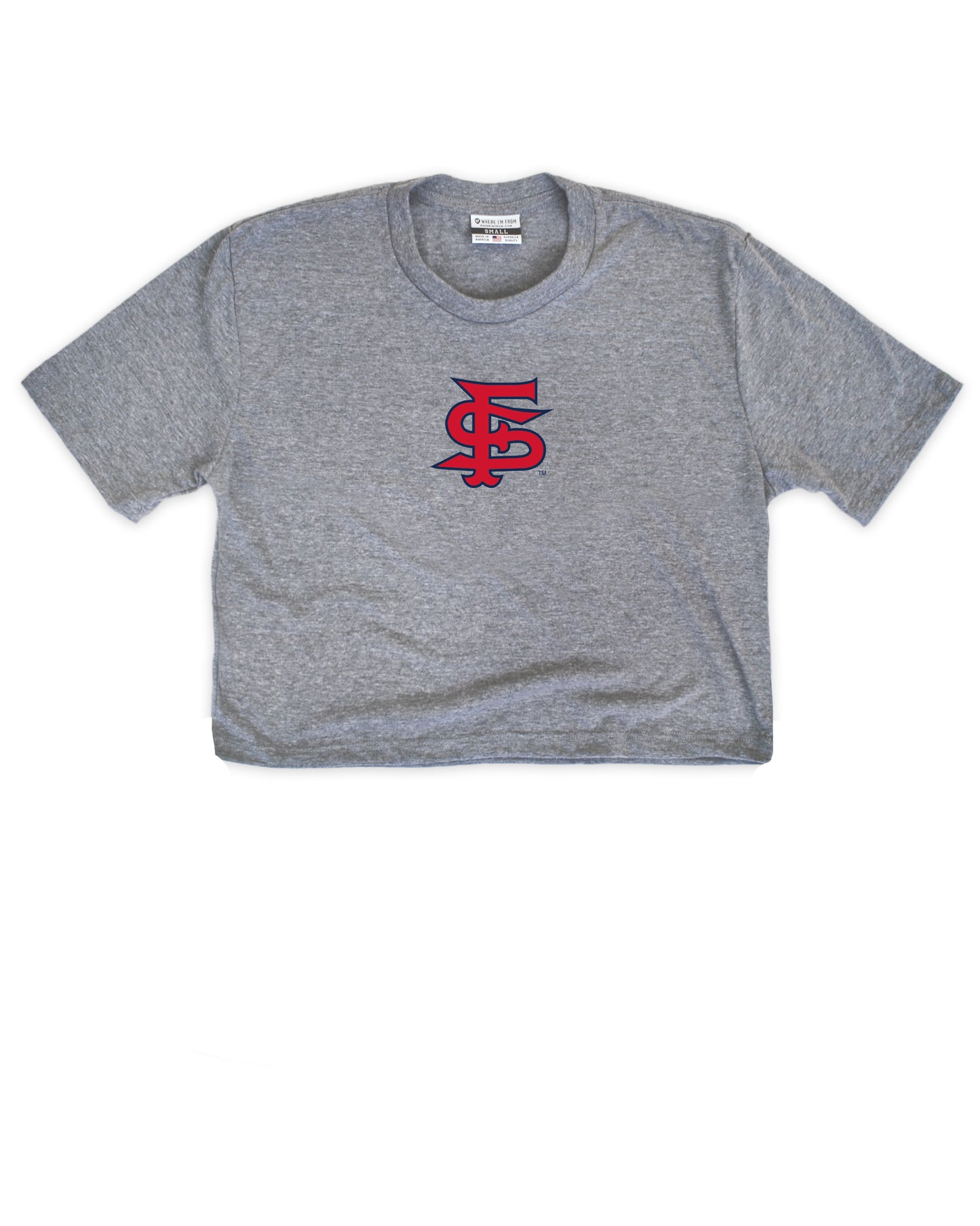 Fresno State University Logo Cropped Tee