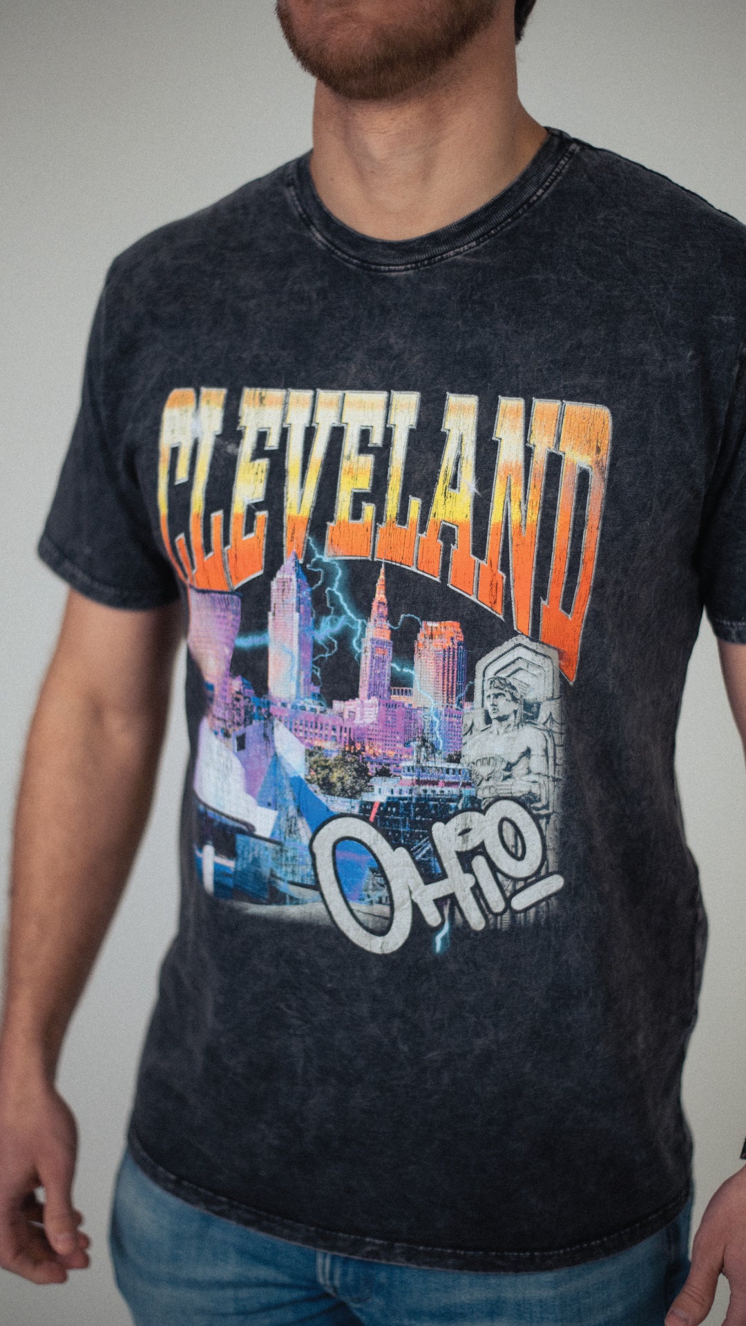 Cleveland 90s Lightning Tee
