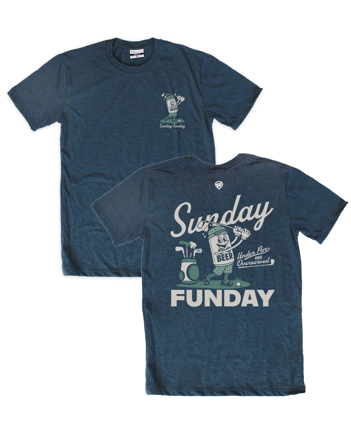 Golf Sunday Funday Beer Tee