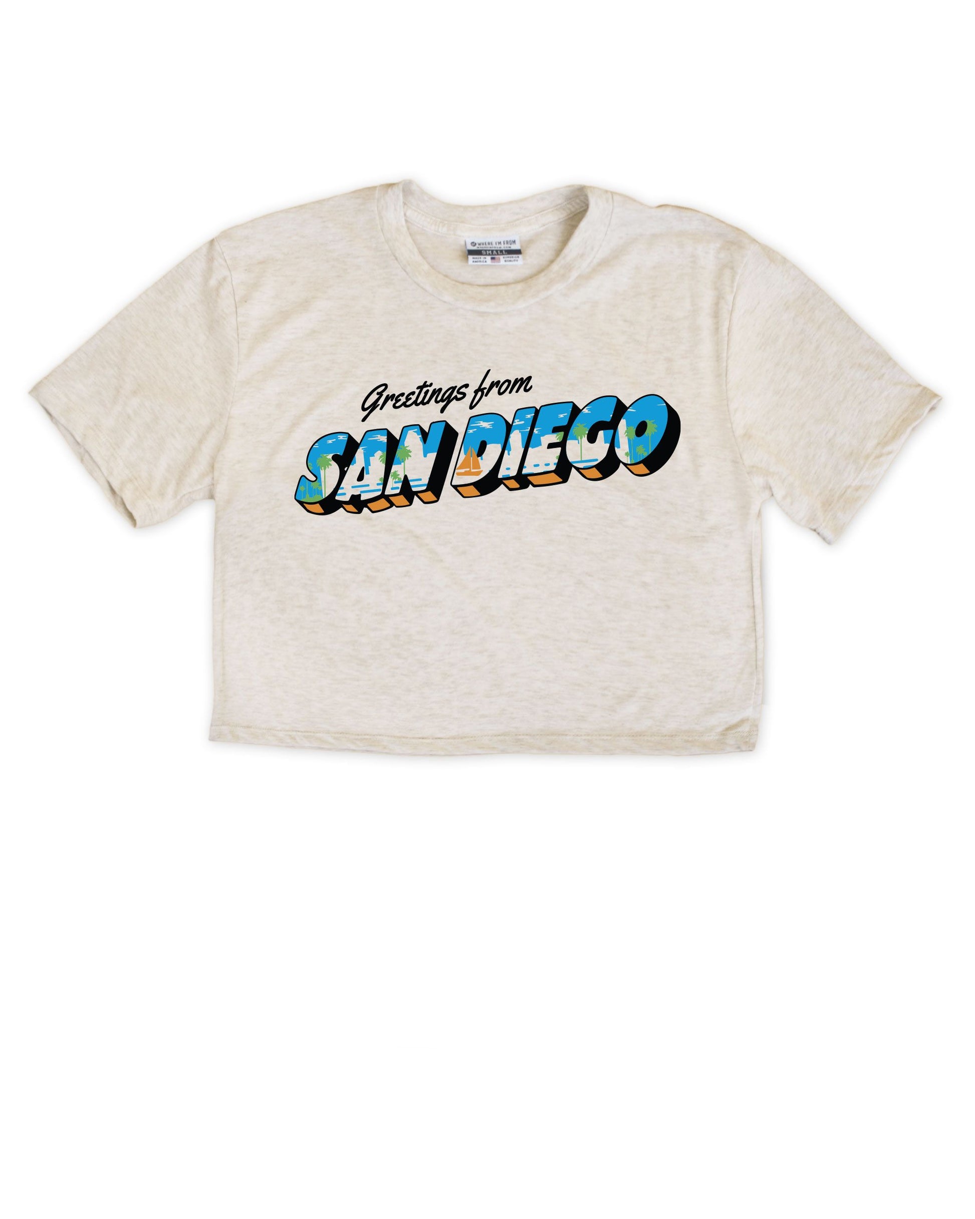 Greetings from San Diego Cropped Tee