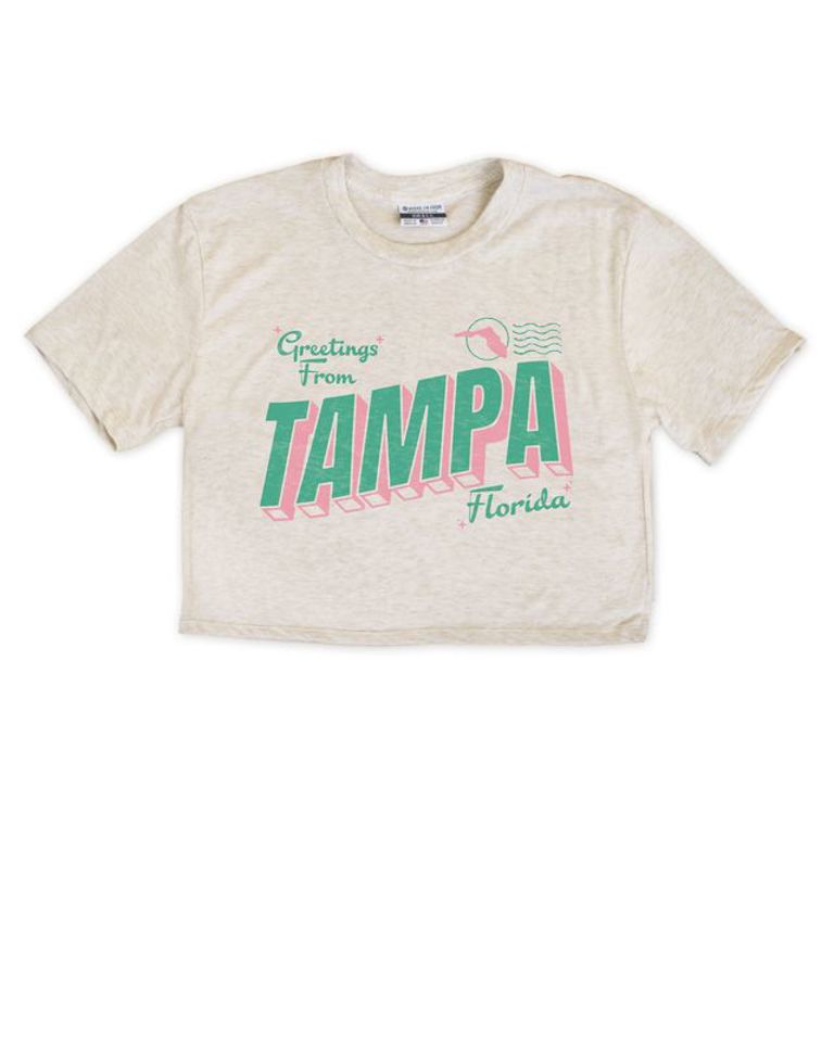 Greetings from Tampa Cropped Tee