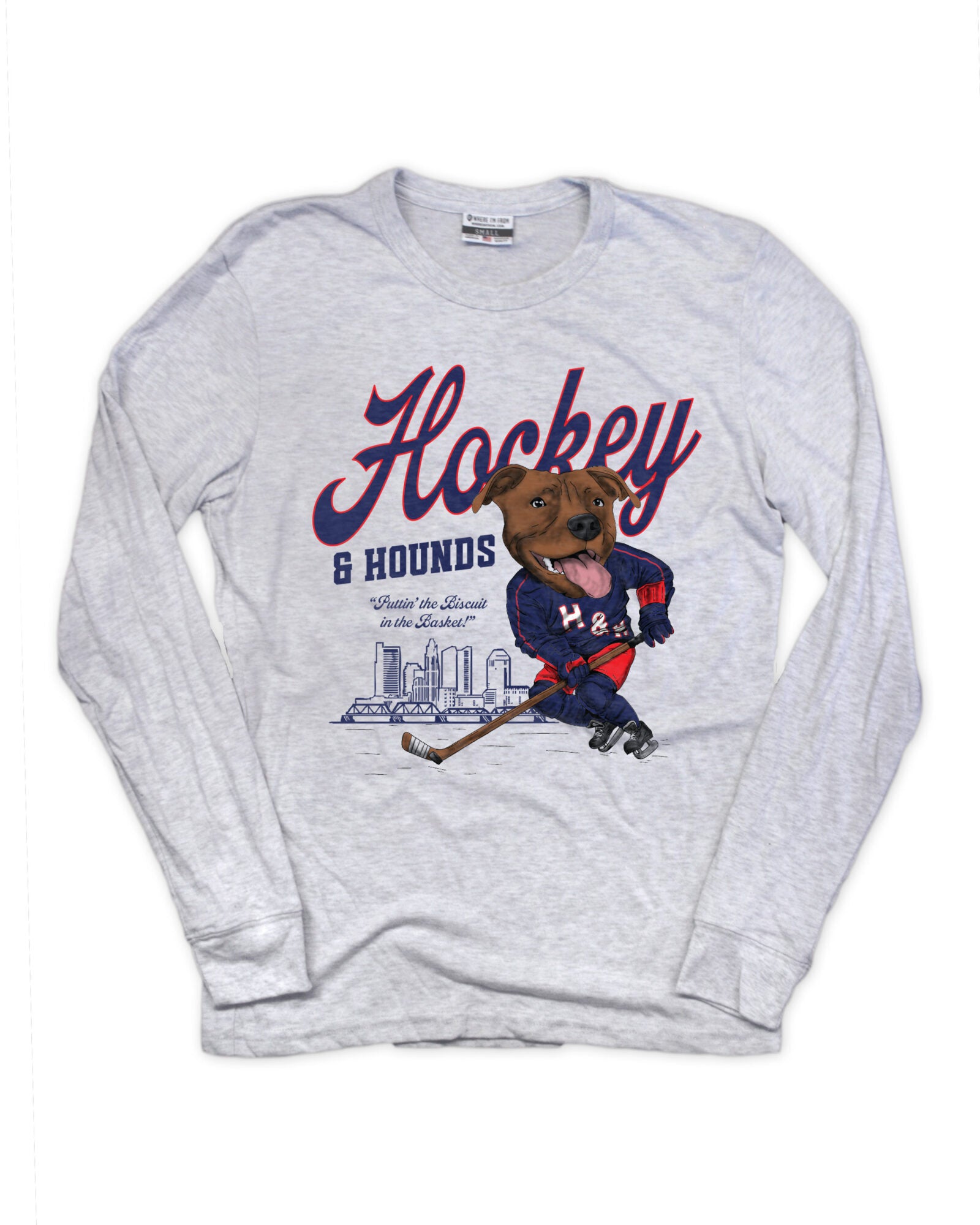 Hockey & Hounds "Biscuit in the Basket" Long Sleeve