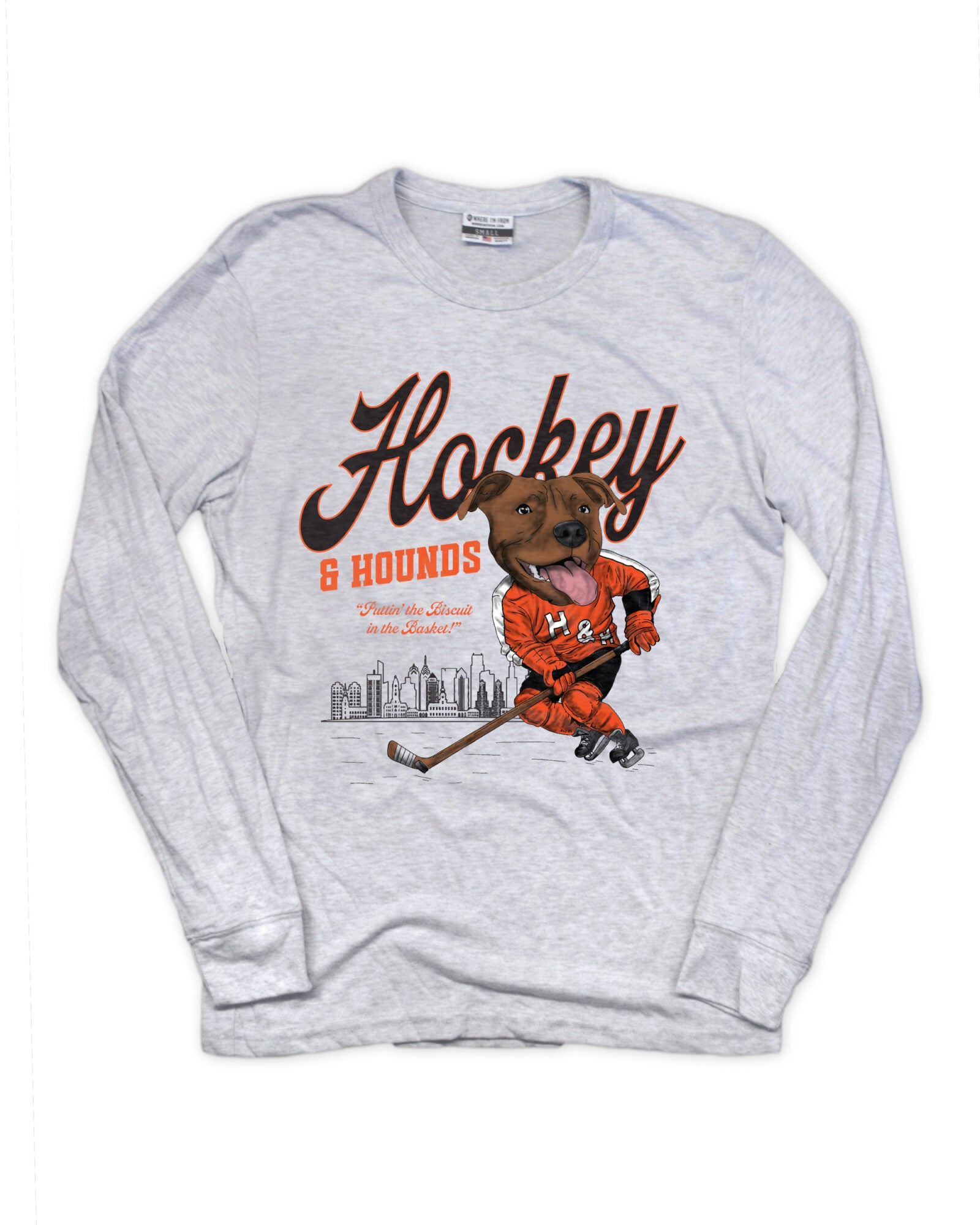 Hockey & Hounds Philly "Biscuit in the Basket" Long Sleeve