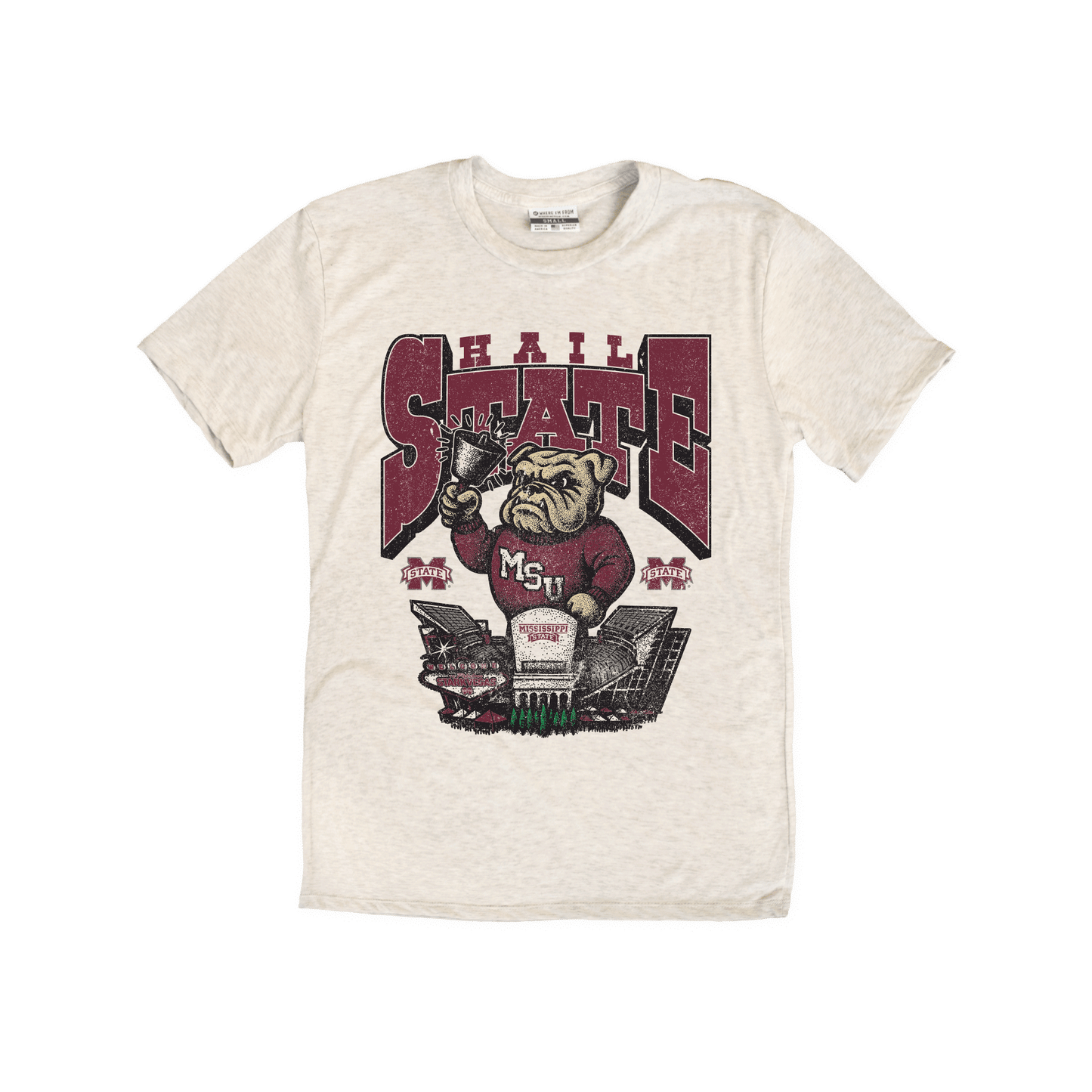 Hail State Bulldog Stadium Tee