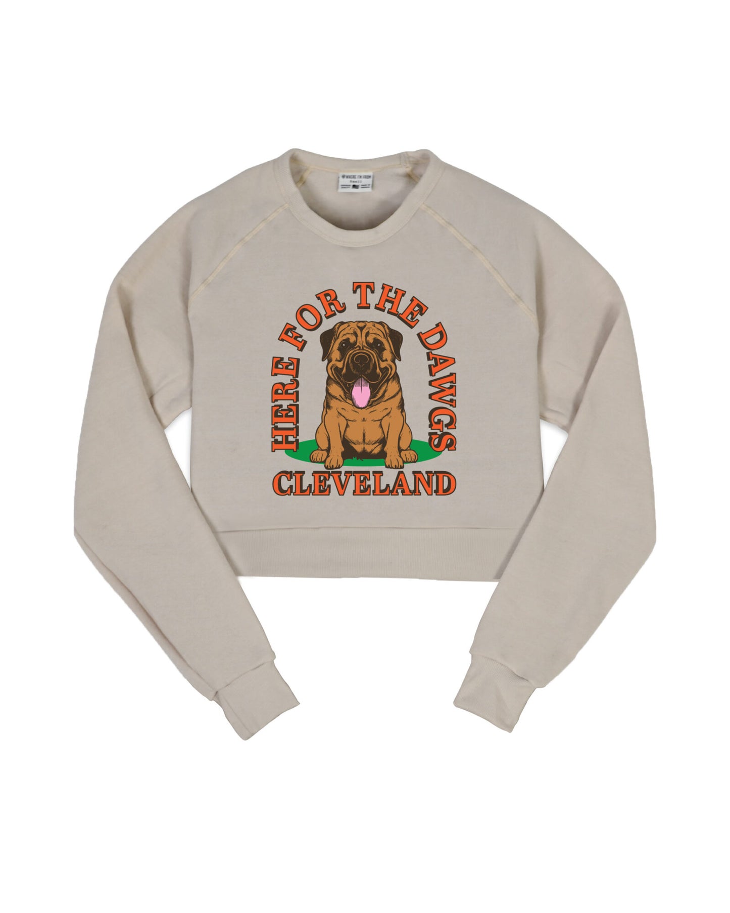 Here For The Dawgs Cropped Crew Sweatshirt