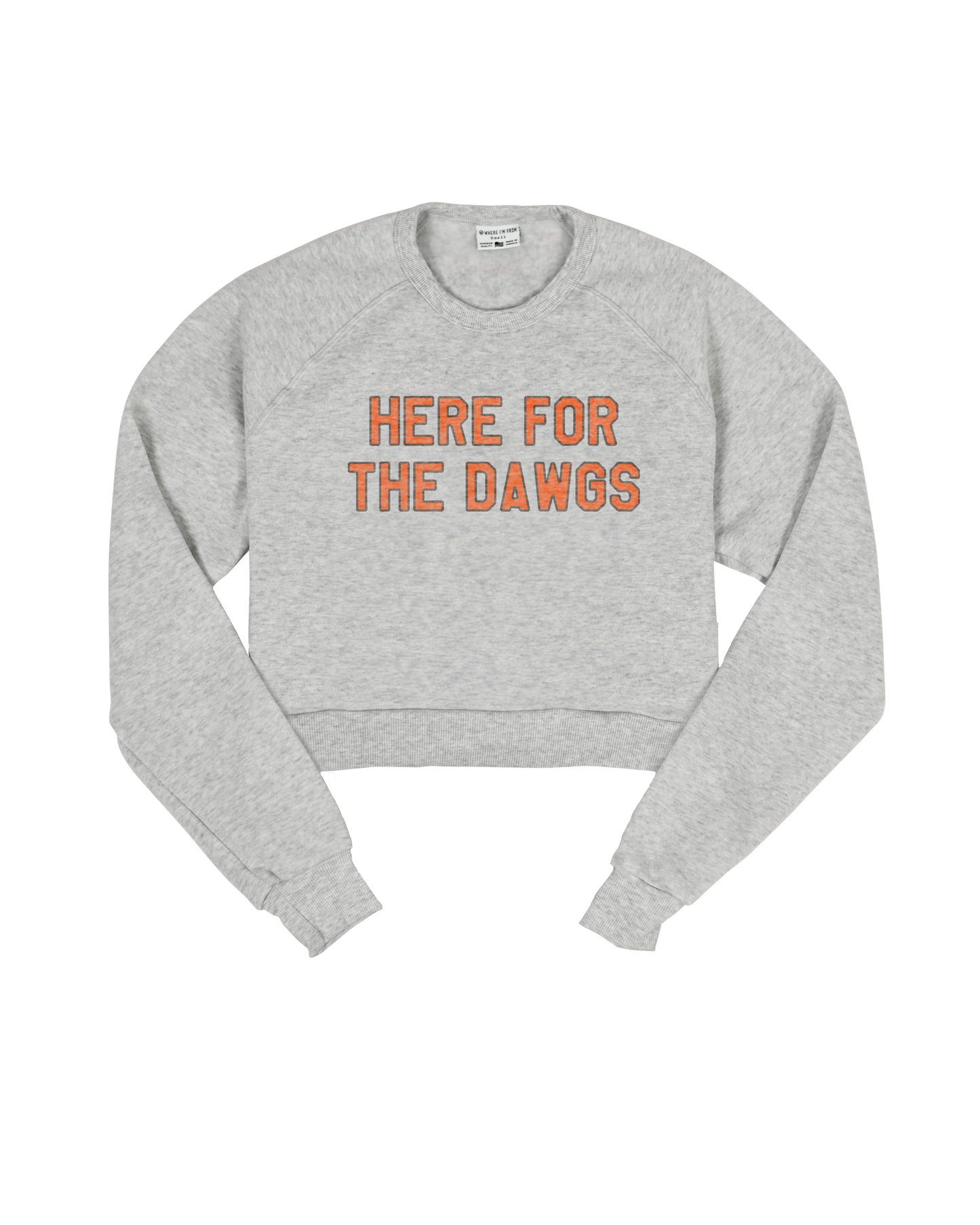 Here For The Dawgs Cropped Crew Sweatshirt