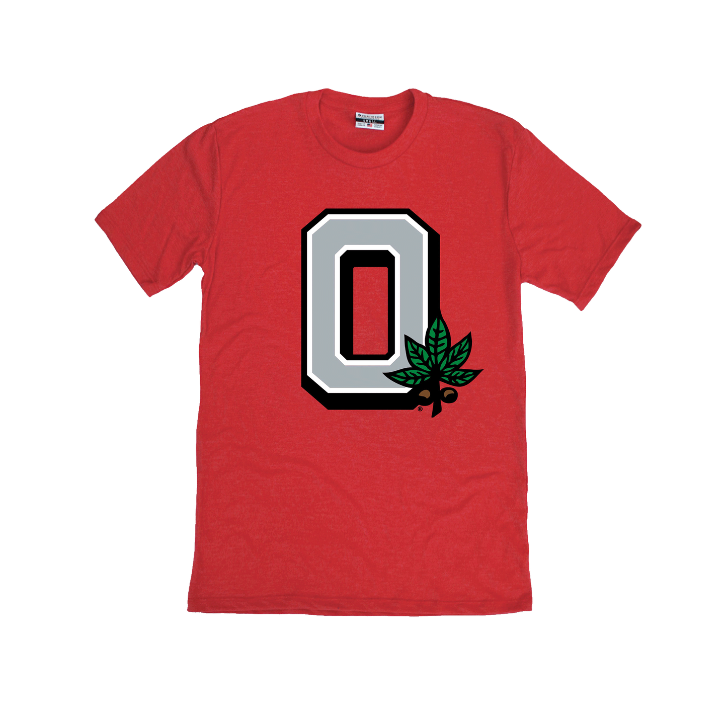 Block O Buckeye Leaf Tee