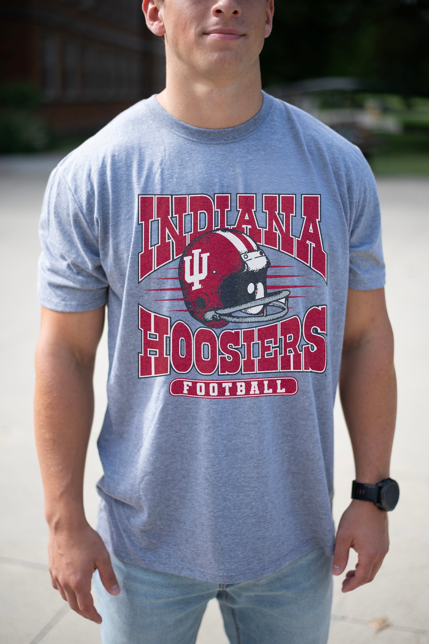 Indiana Hoosiers Football Helmet Tee