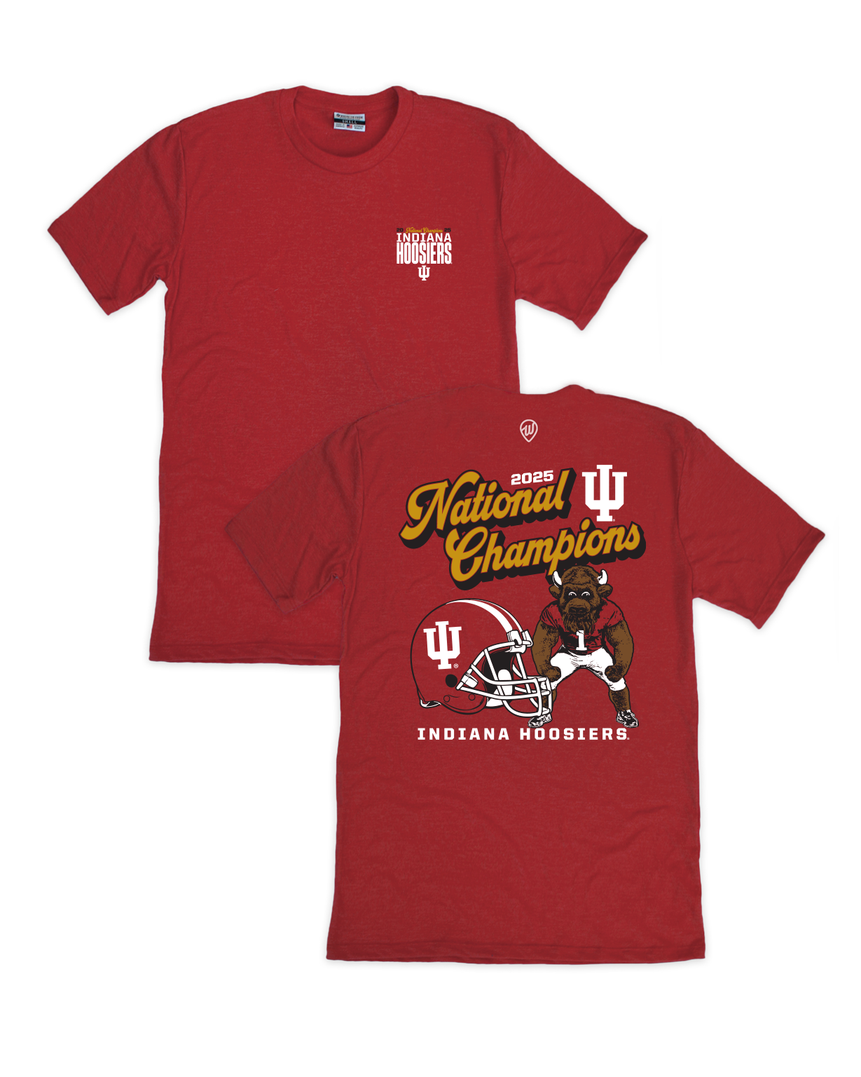 IU National Champs Bison Front/Back Tee