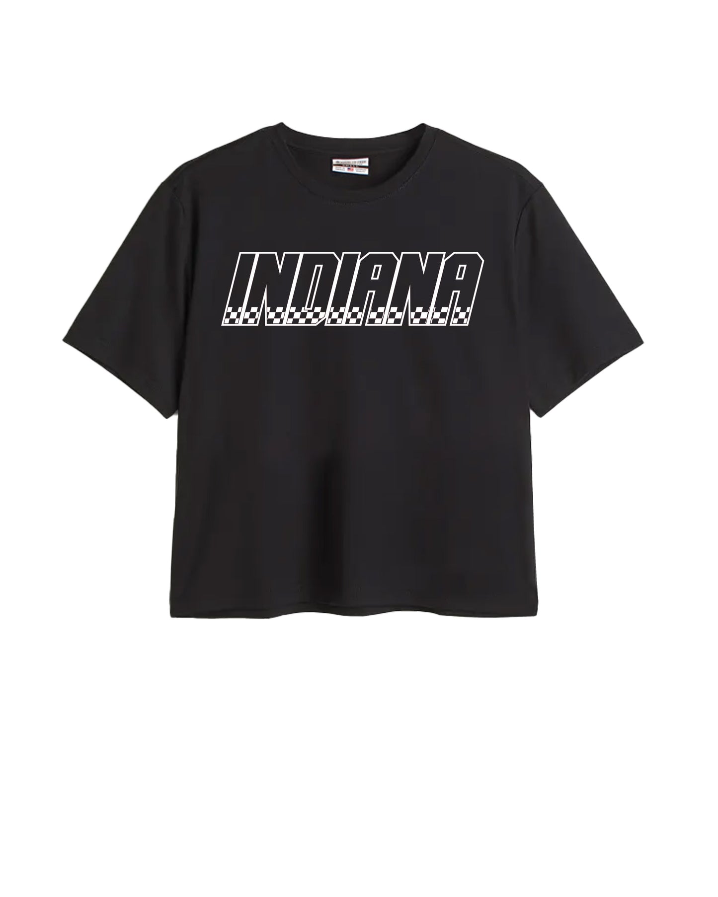 Indiana Checkered Print Easy Tee