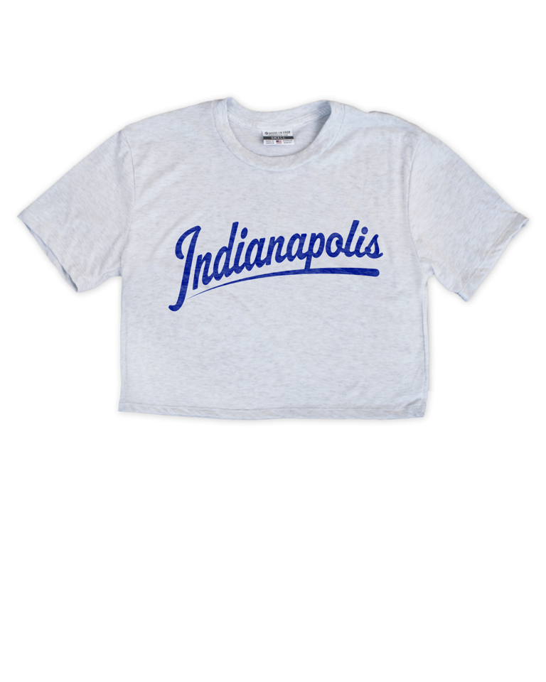 Indianapolis Script Cropped Tee