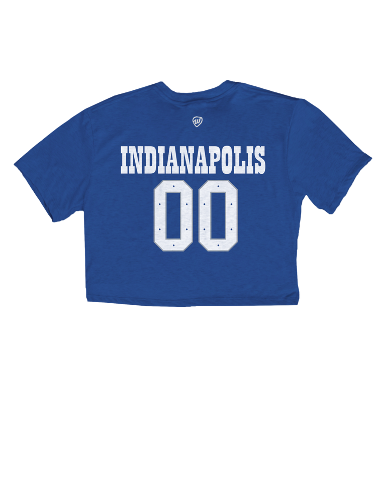 Indy Jersey Front/Back Cropped Tee