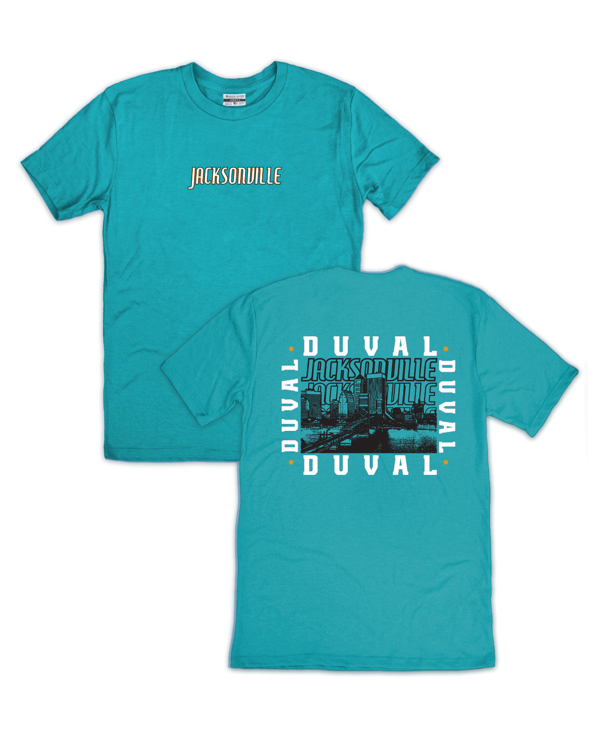 Jacksonville Duval Skyline Front/Back Tee