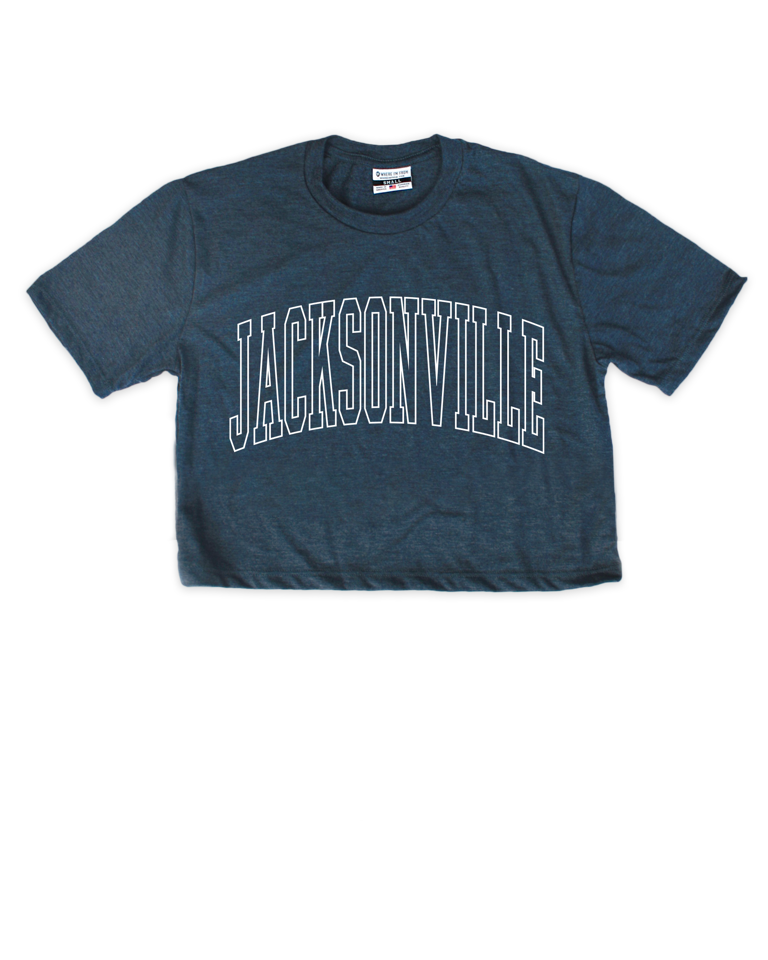 Jacksonville Outline Cropped Tee